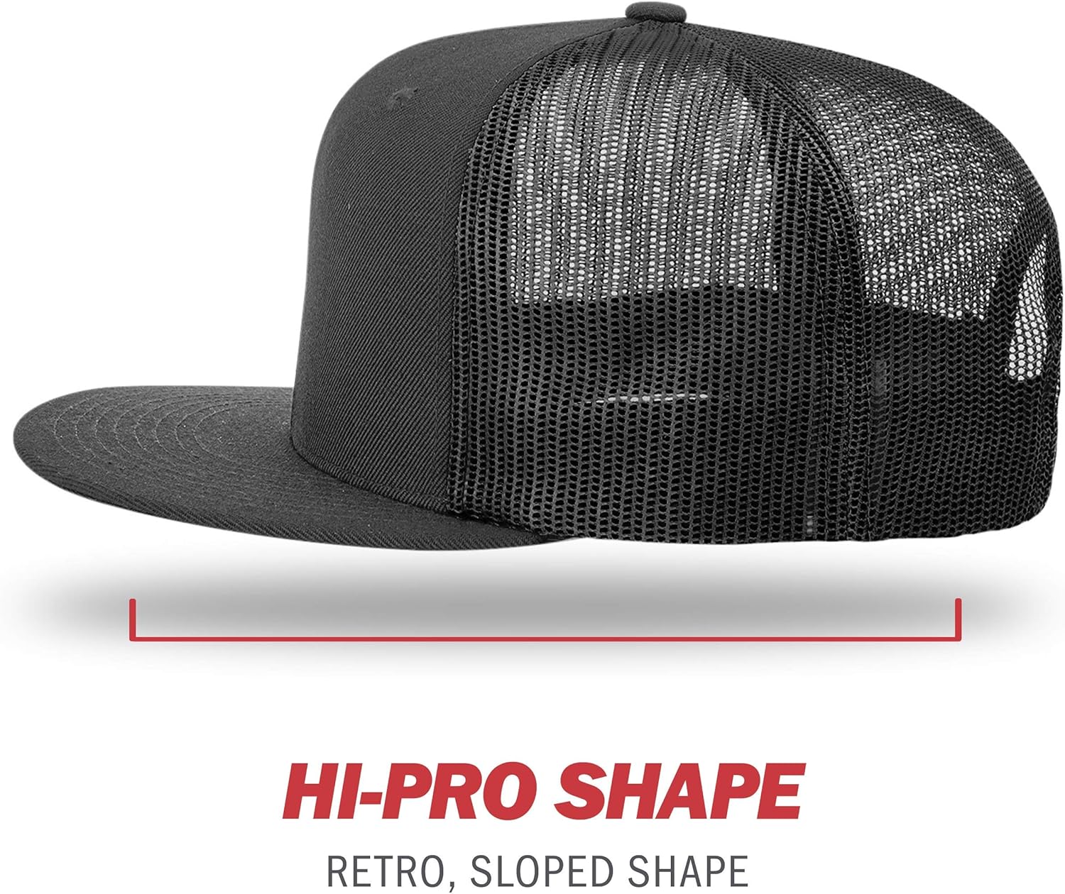 Richardson Unisex 511 Flatbill Trucker Adjustable Snapback Baseball Cap - Image 3