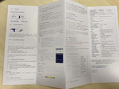 Miniatura 7 de Wellue O2 Pulse Tracker-Oxímetro con memoria con recordatorio, monitor de oxígeno SleepU recargable, grabación durante todo el día SpO2 y HR con