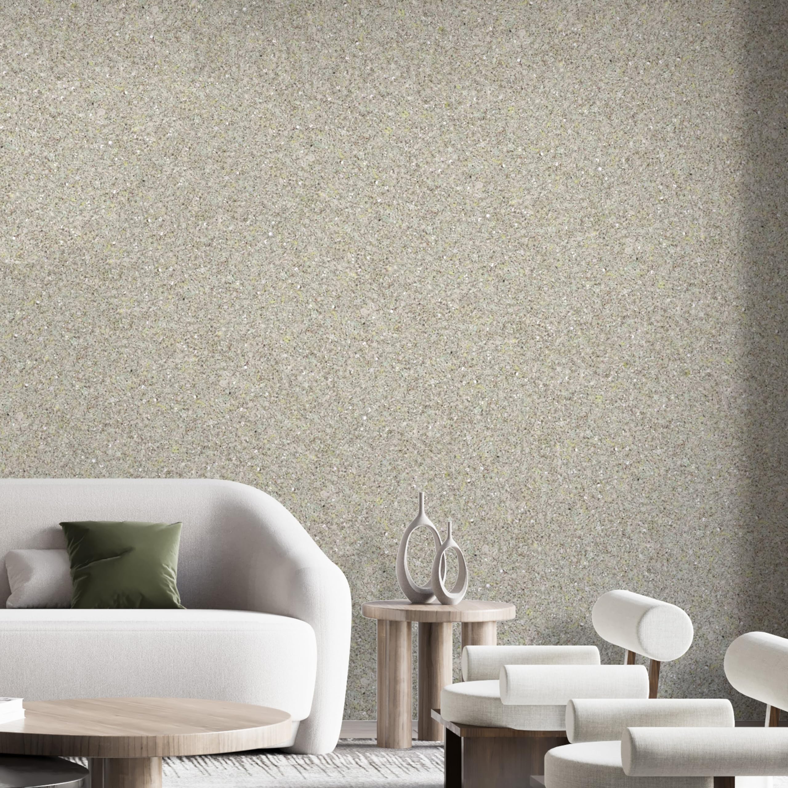 Papel pintado Belka B8 Moderno Gris - Papel pintado líquido - Algodón puro - Gotelé de algodón - Autoadhesivo - Con aislamiento acústico y térmico - Moderno y elegante, DIY Ecológico y Natural | aprox