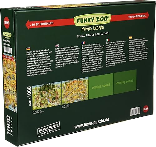 Miniatura 2 de Heye African Habitat - Rompecabezas de 1000 piezas del zoológico de Marino Degano Funky