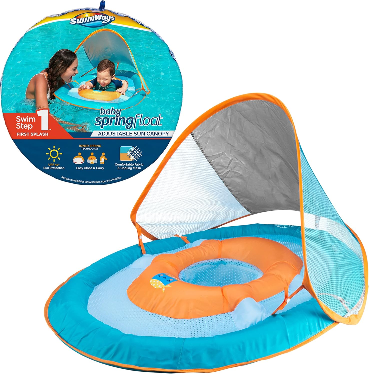 Swimways Baby Spring Float Sun Canopy, Baby Floats Amazon Canada