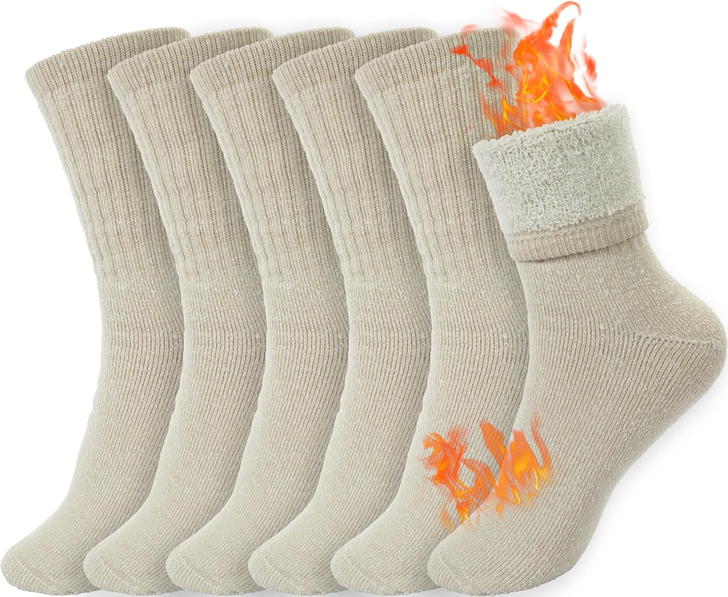 Cozy Merino Wool Hiking Socks for Women – Thick Thermal Boot Socks