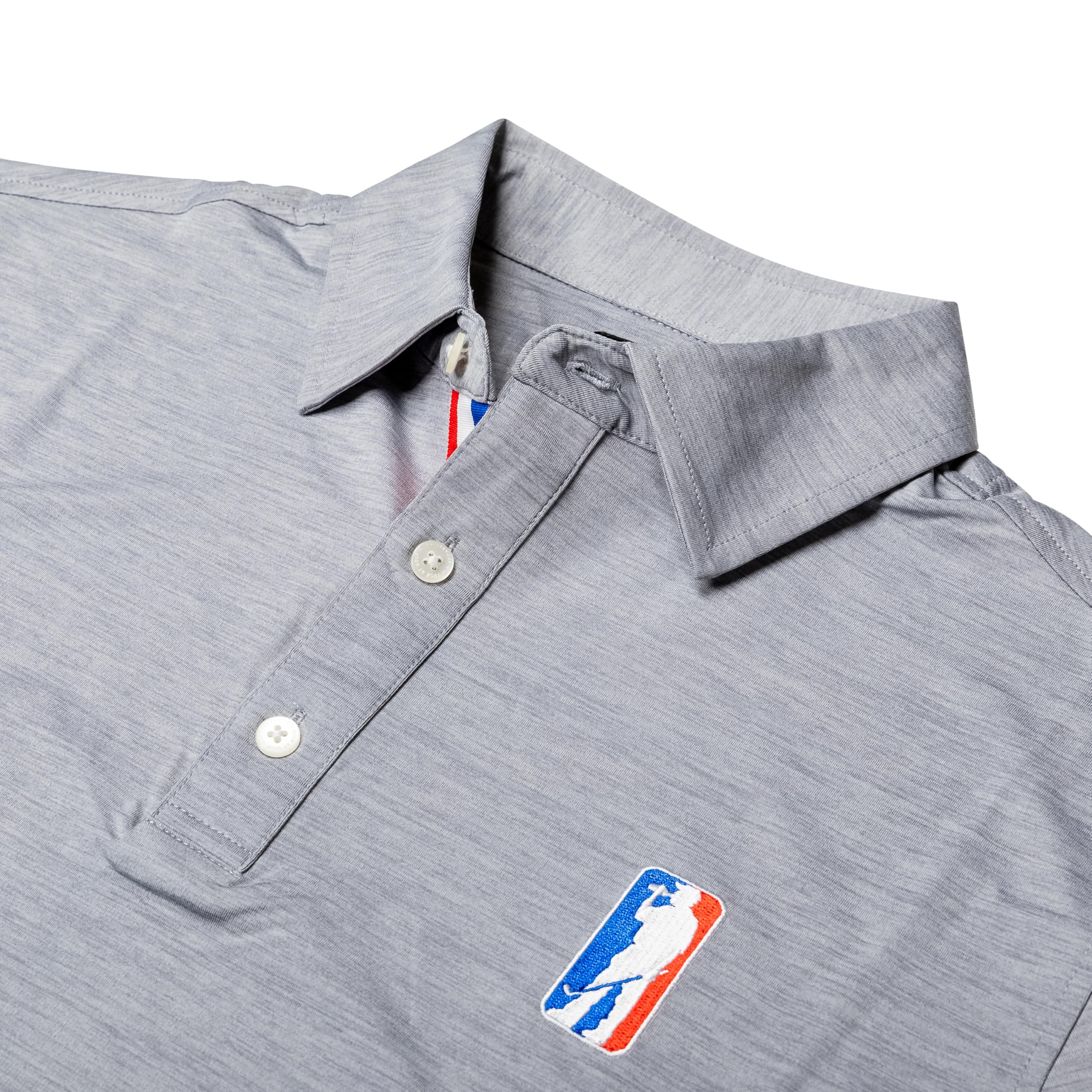 U Suck at Golf Men’s Golf Polo - Dry Fit Golf Polo Shirts for Men - High Performance Golf Club Apparel Company (Amatuer Tour Grey, 2XL)