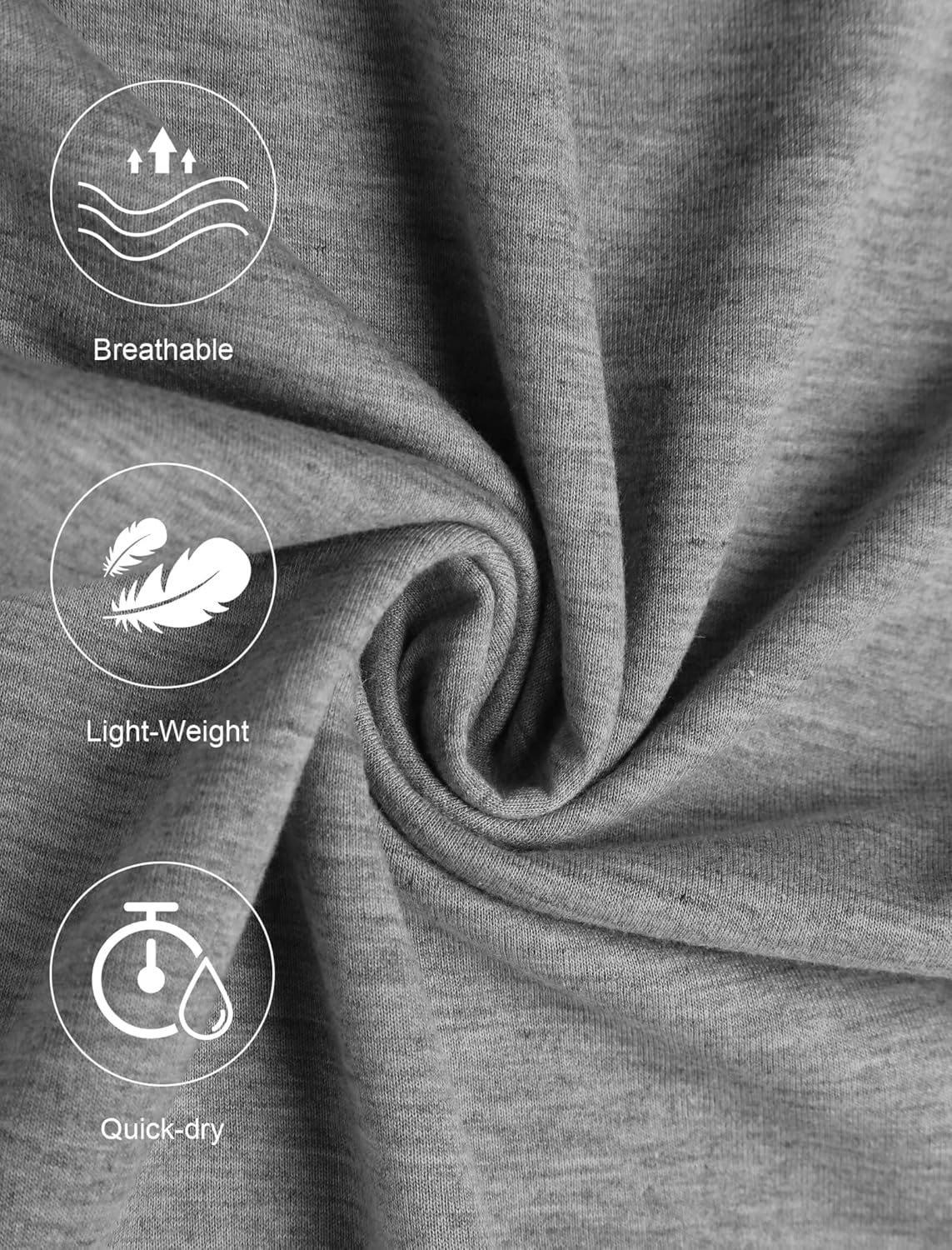 Deyeek Men's Lightweight Sweatpants Open Bottom Sweat Pants for Men Straight Leg Gym Sweatpants Lounge Pants with Pockets - Image 5