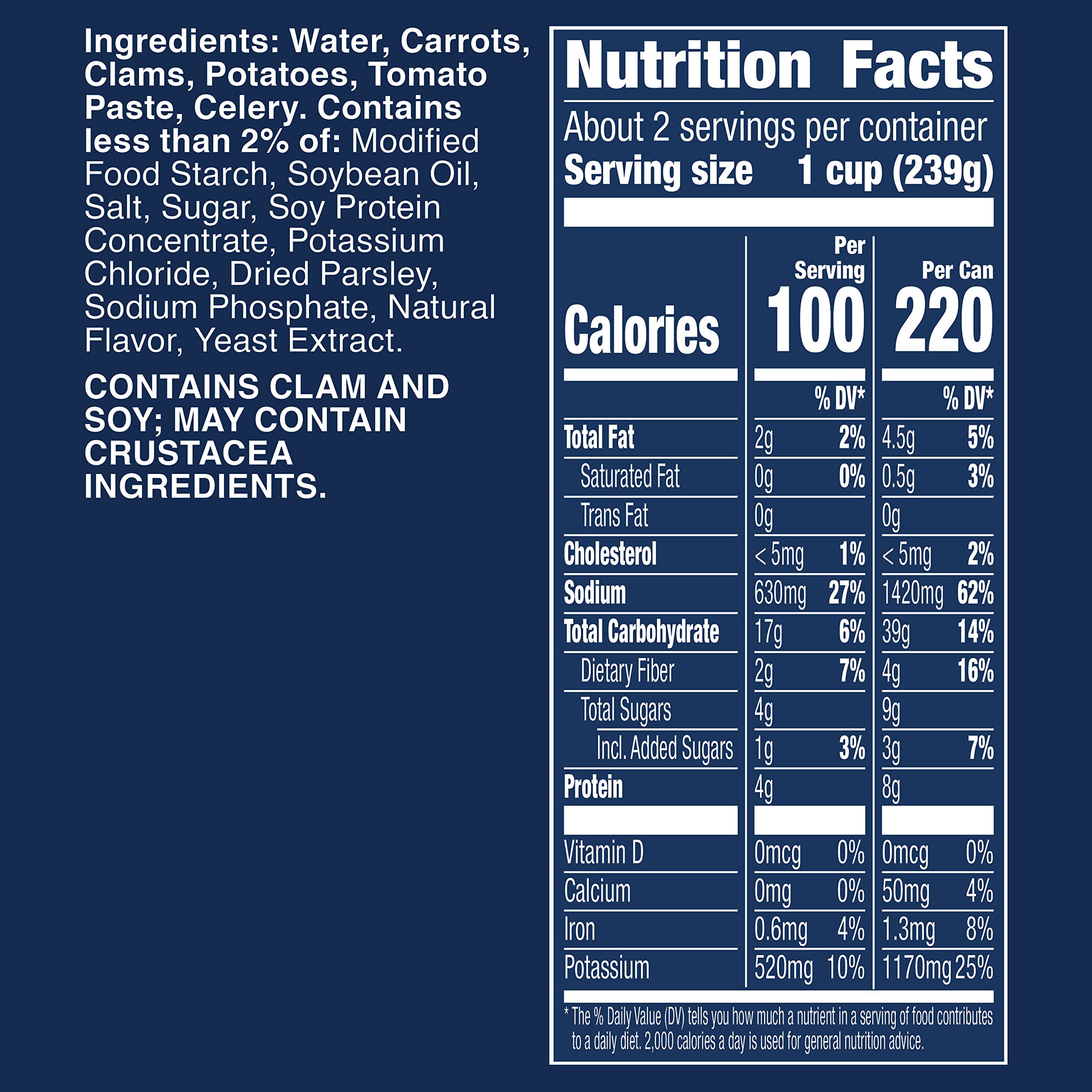 Progresso Traditional, Manhattan Clam Chowder Canned Soup, Gluten Free, 19 oz.