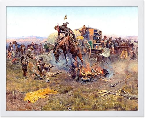 Miniatura 29 de Poster Master Póster vintage de paisaje – Póster de vaquero – Arte del Oeste – Diseño de pared del salvaje oeste – Regalo para hombres y mujeres –