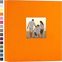 Vista 21 de potricher Álbum de fotos de lino de tapa dura de 4 x 6 pulgadas, 600 fotos, gran capacidad para la familia, boda, aniversario, bebé, vacaciones Caqui