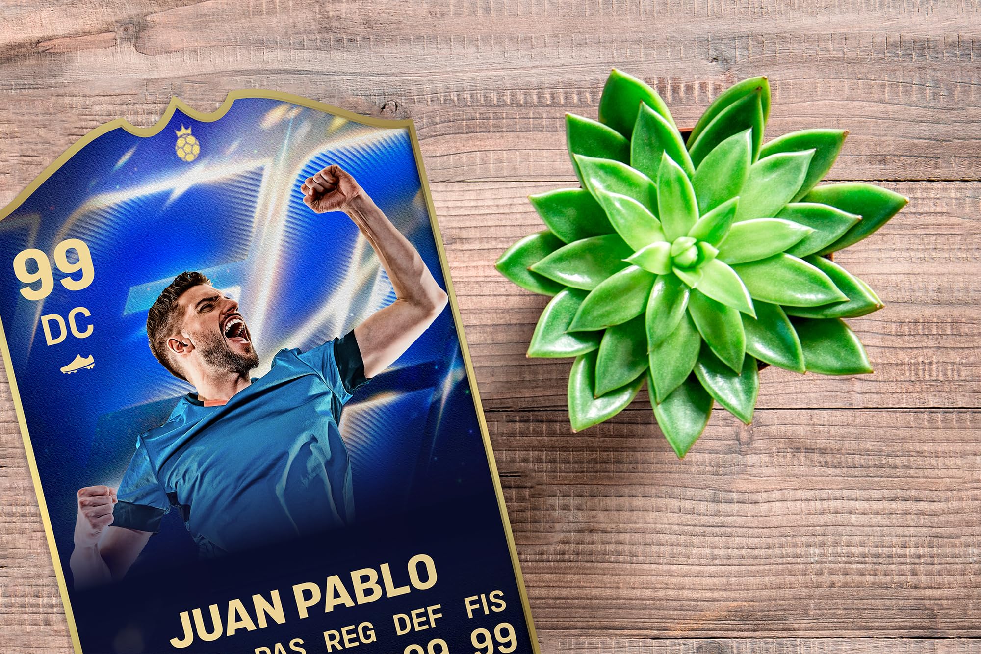 Oedim Carta de Fútbol Personalizada Diseño Toty Heroe 2026, Varias Medidas y Materiales