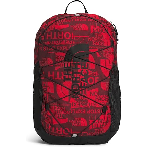 THE NORTH FACE Kids' Court Jester Backpack, TNF Red TNF Brand Proud Print/TNF Black, One Size