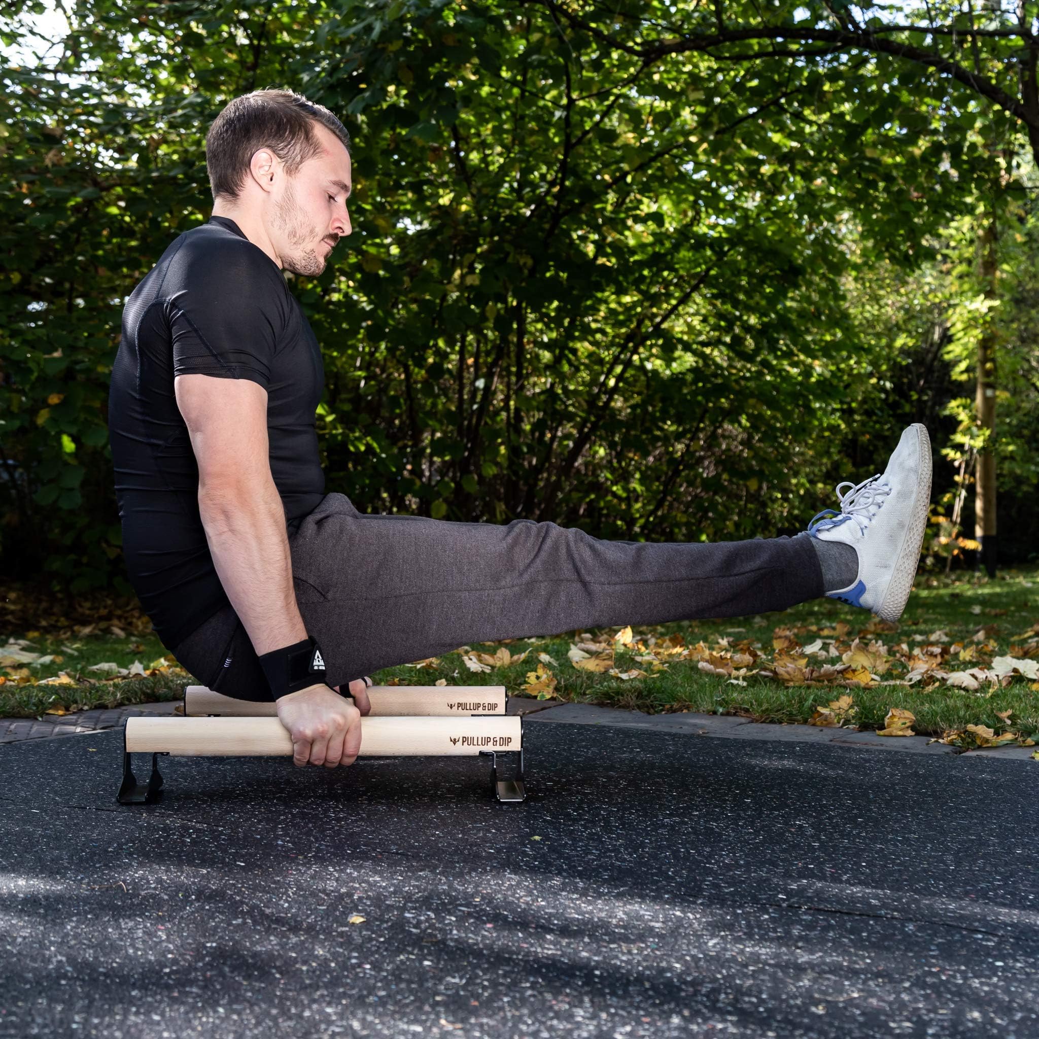 PULLUP & DIP Calisthenics Wrist Wraps dla większej stabilności i bezpieczeństwa podczas treningu, bandaże na nadgarstek do kalisteniki, treningu siłowego, gimnastyki i fitnessu, wsparcie nadgarstka