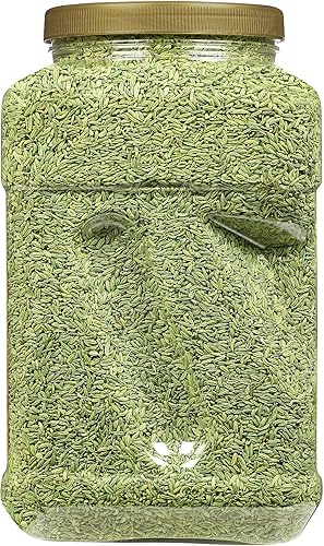 Miniatura 9 de Rani Semillas de hinojo (Saunf Sabut) Especias enteras 80 onzas (5 libras), tarro PET a granel de 5.0lbs, totalmente natural, apto para gluten, sin