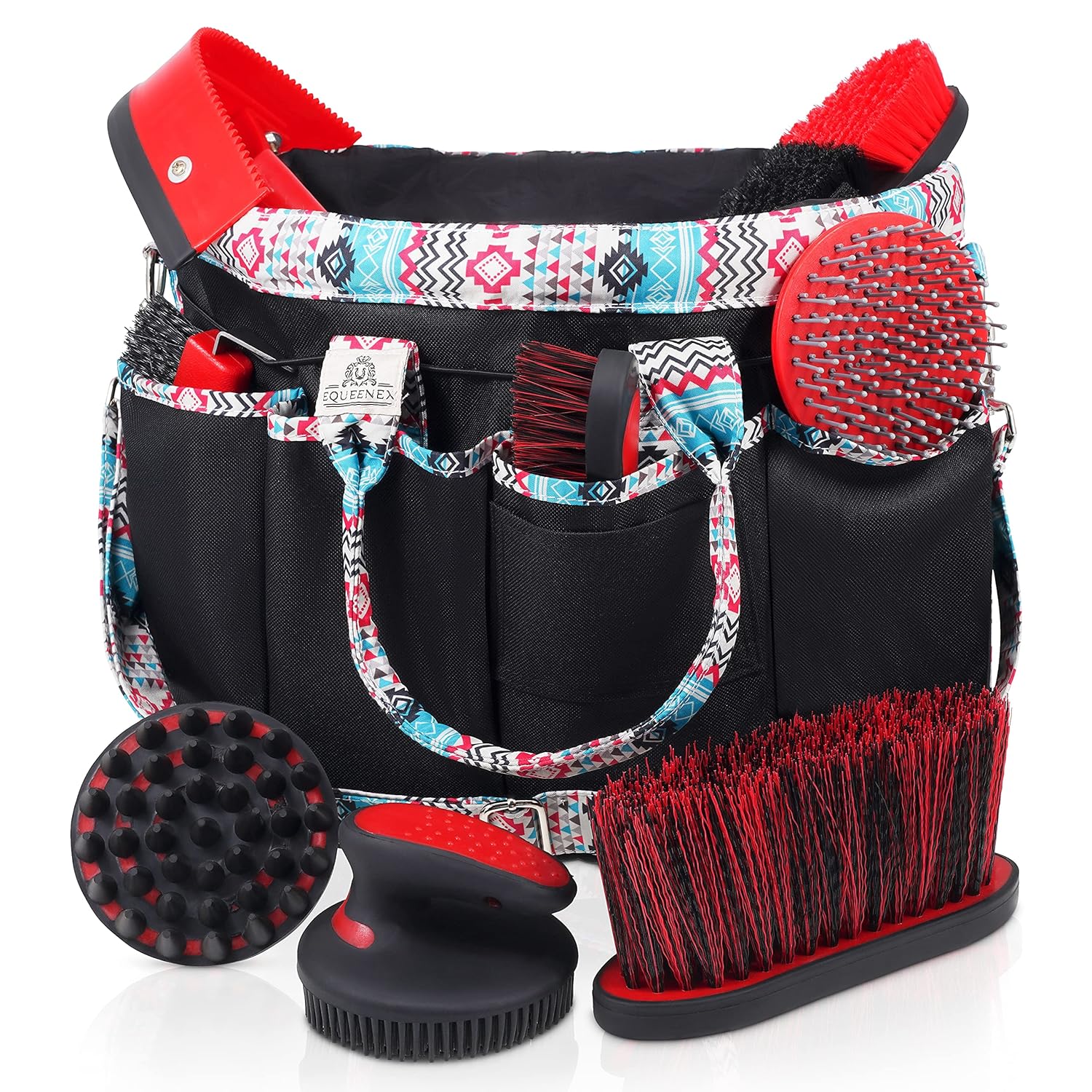 Large Horse Grooming Kit For Horses 8 Piece Comfort Grip Equestrian