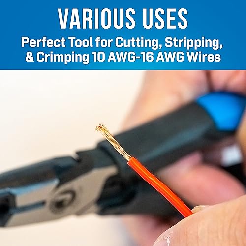 Miniatura 3 de Jonard Tools WSC-1016 Alicates pelacables resistentes, 10-16 AWG