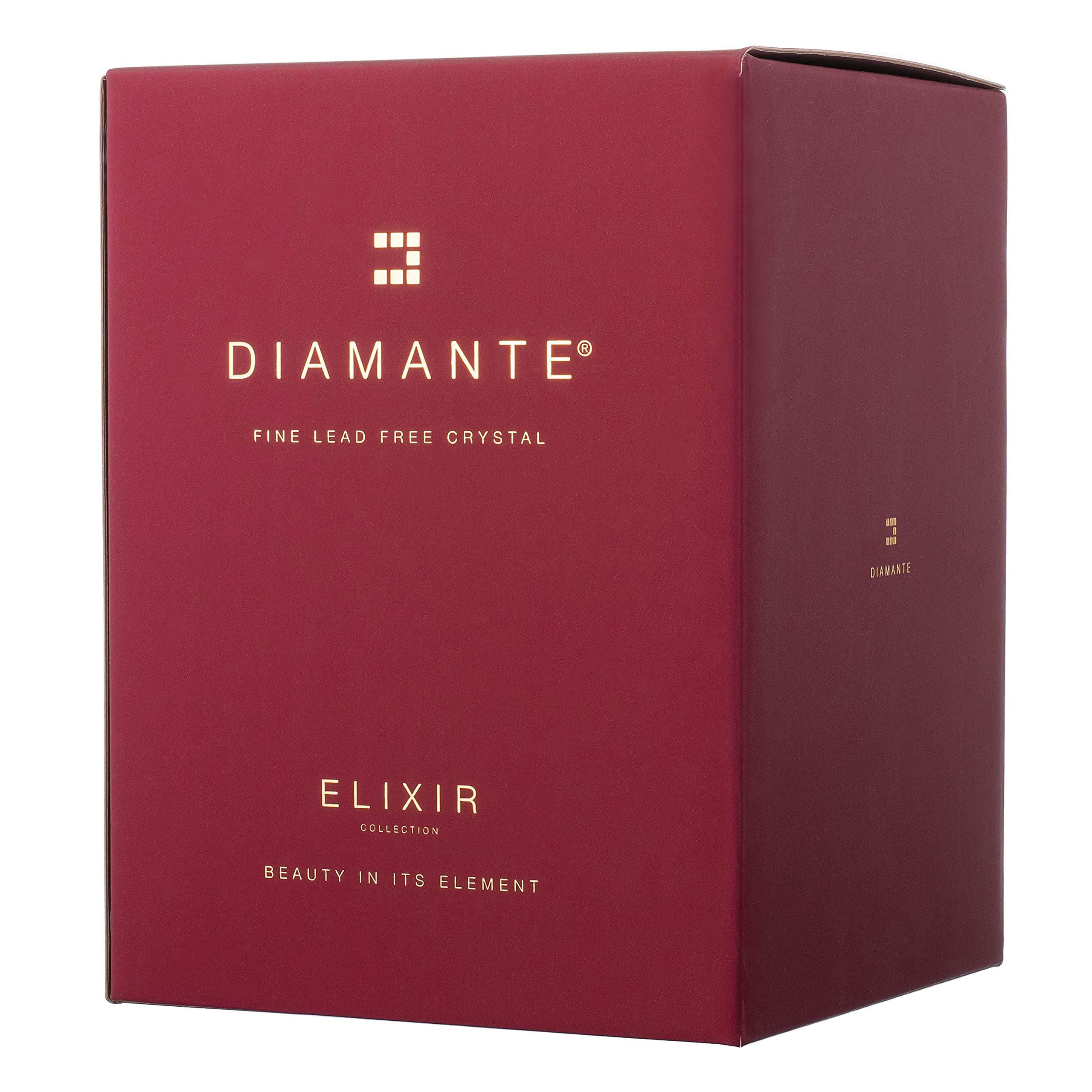 DIAMANTE Juego de 8 vasos de cóctel para fiesta – Martinis | Gin Copas | platillos | vidrio de margarita – 2 de cada cristal premium