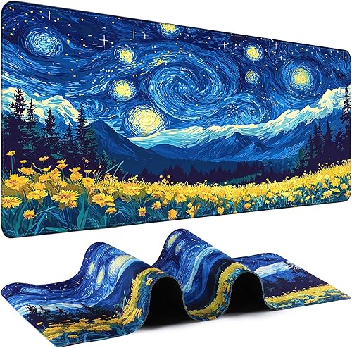 Miniatura 25 de Kanagawa - Alfombrilla de mouse para juegos - Tapete de escritorio para teclado y mouse - Alfombrilla de mouse grande para escritorio, alfombrilla