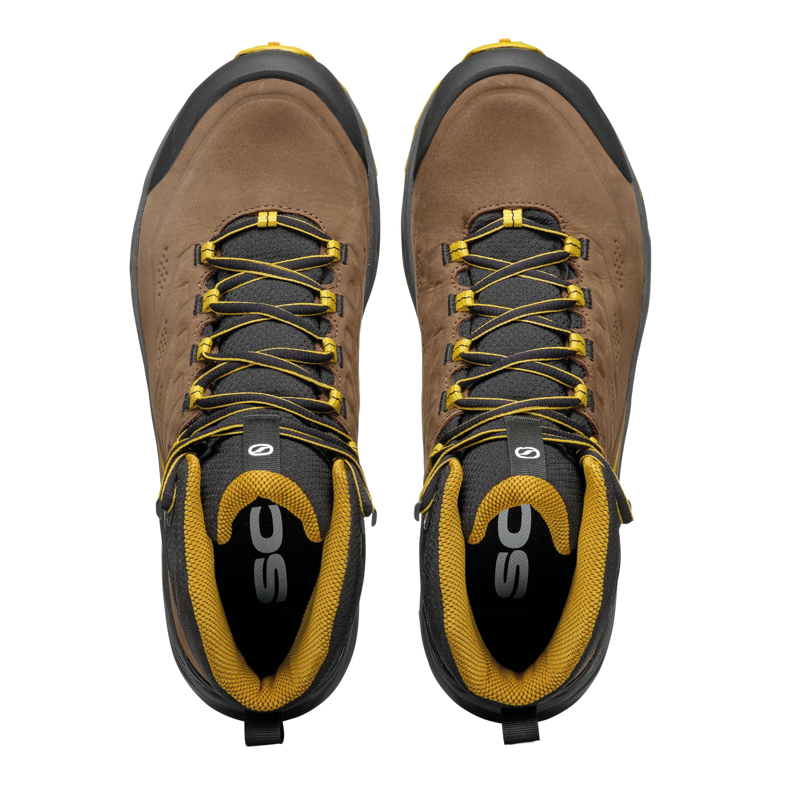 SCARPA da Trekking in Nabuck, Membrana Gore-Tex, Protezione Punta 3D, Suola Presa HIK-03, 7 Zone ammortizzanti (Marrone, Sistema Taglie Calzature EU, Adulto, Numero, Media, 42)