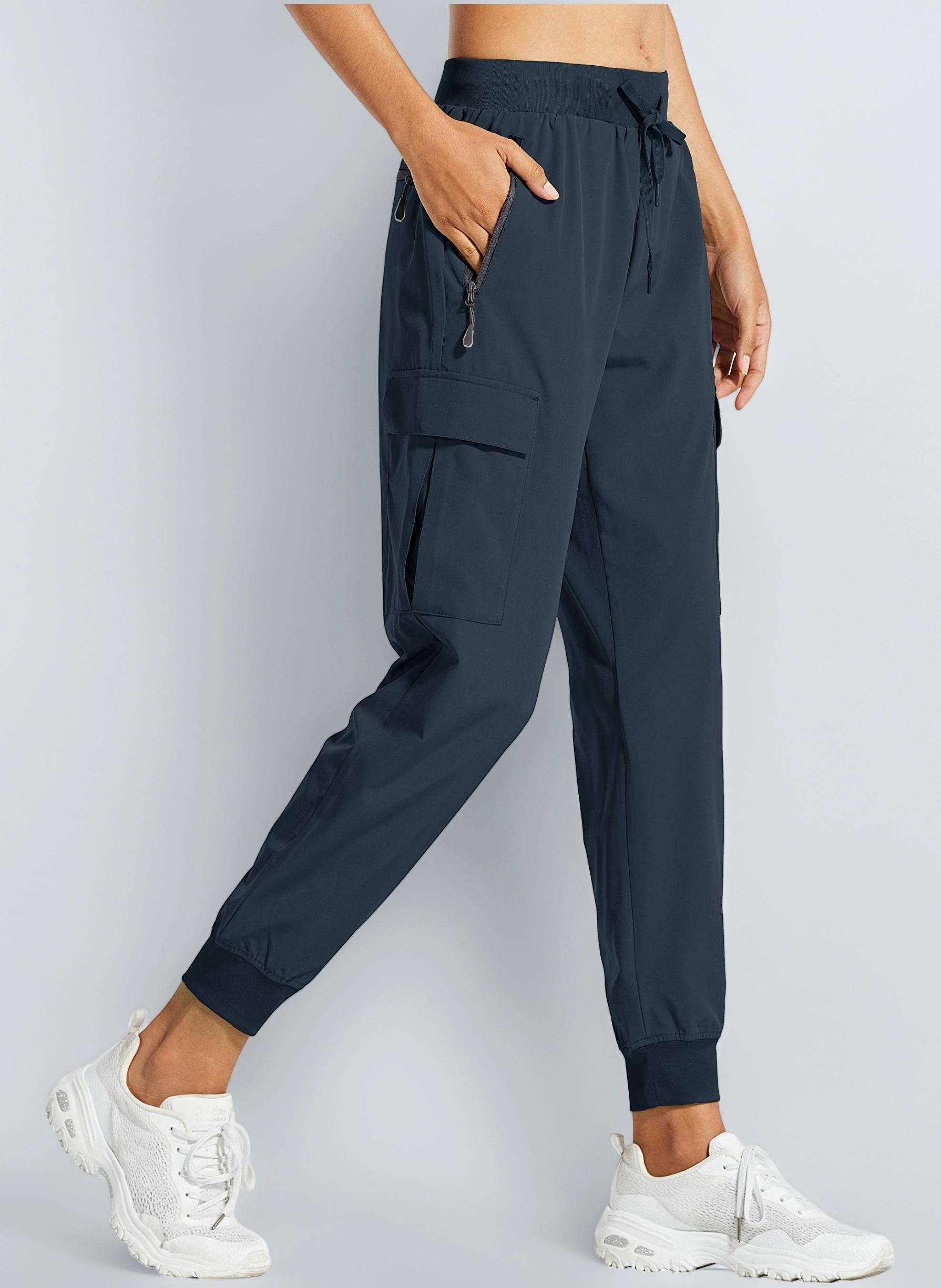 Women's Cargo Joggers Lightweight Quick Dry Hiking Trousers Athletic Workout Lounge Casual Outdoor