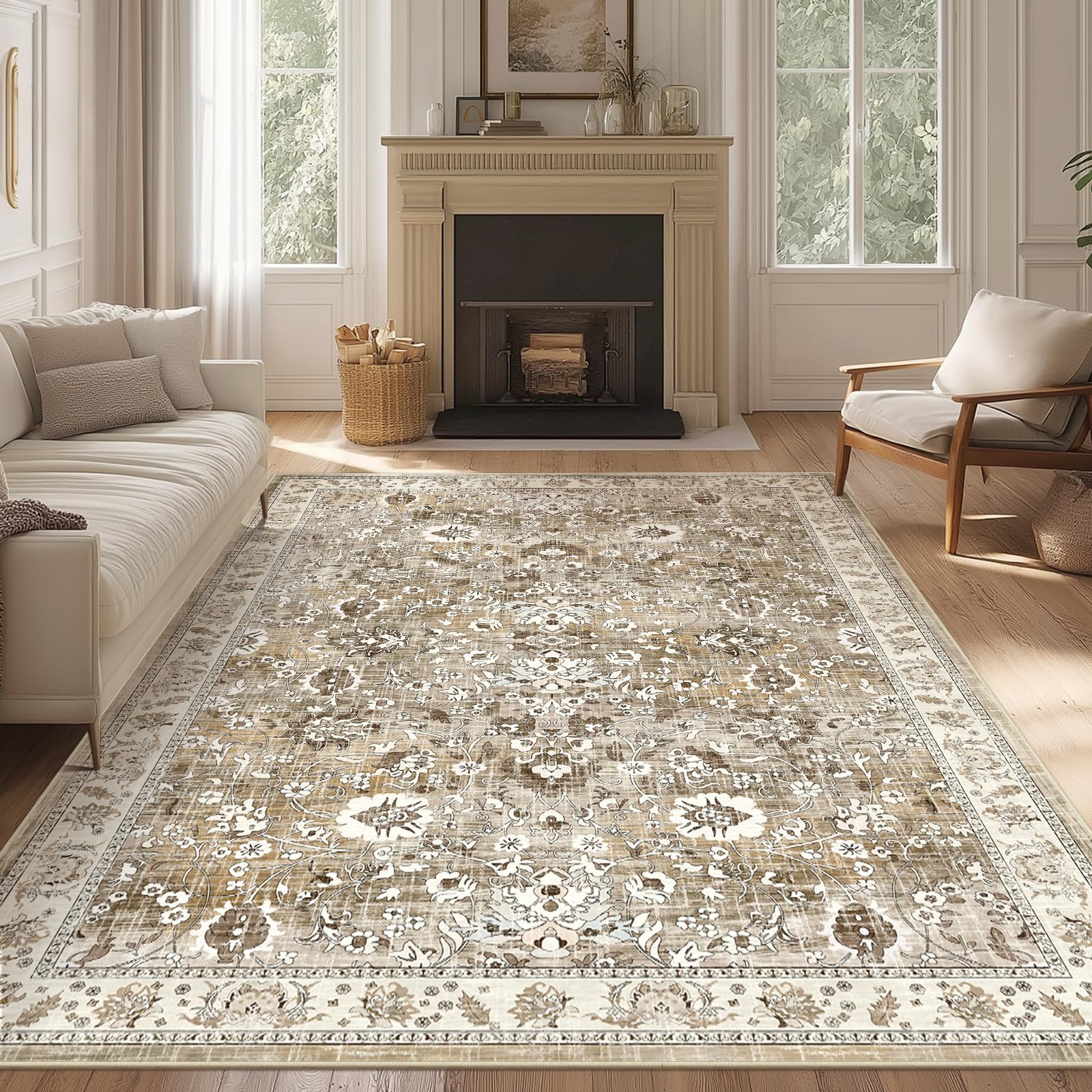 LOKHOM Vintage Floral Rug
