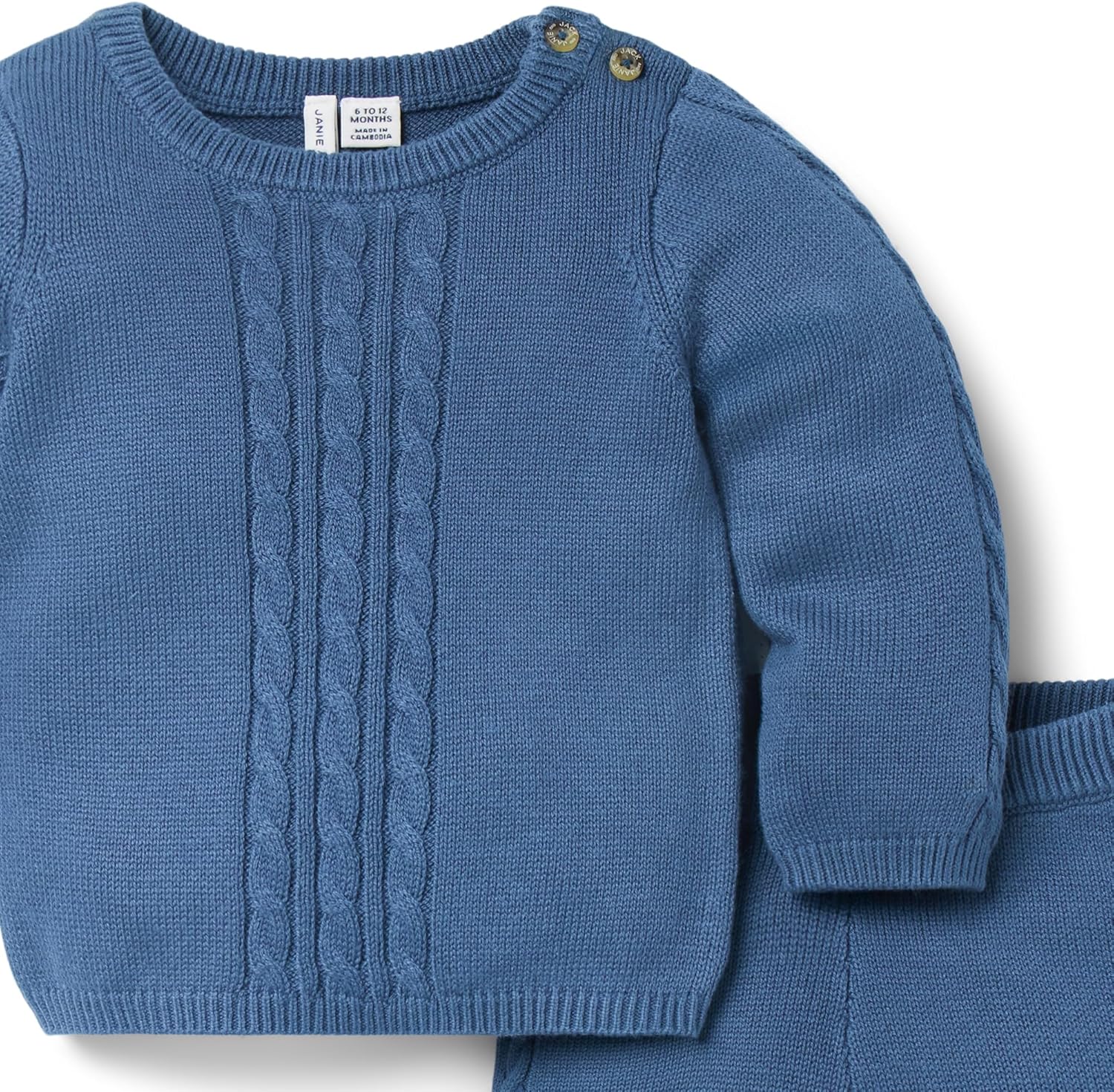 Janie and Jack baby-girls Baby Cable Knit Matching Set - Image 2