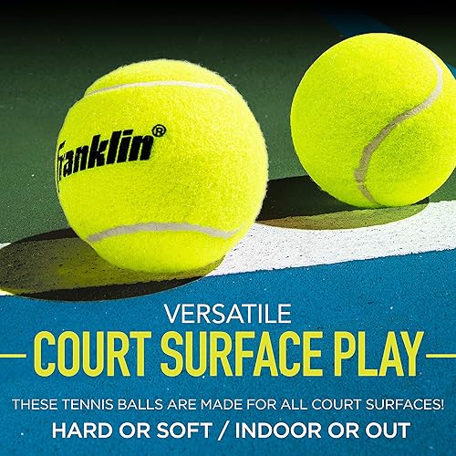 Miniatura 2 de Franklin Sports Pressureless Tennis Balls - Official Size Low Pressure Tennis Balls - Great for Training + Practice - Low Bounce Tennis Balls - All