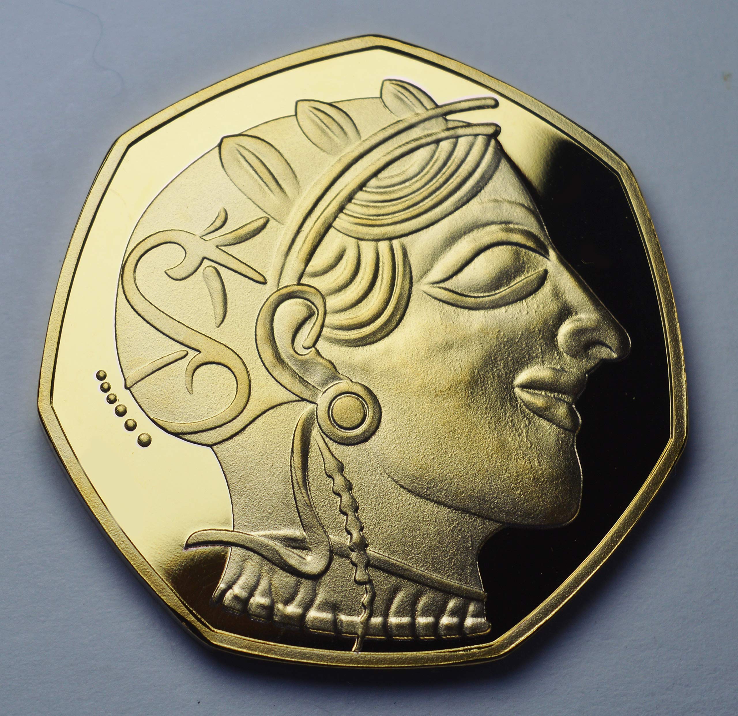 The Commemorative Coin Company Gold Ancient Greek 'Owl Of Athena' 24Ct Commemorative. Athenian Tetradrachm Coin 450Bc. Reproduction
