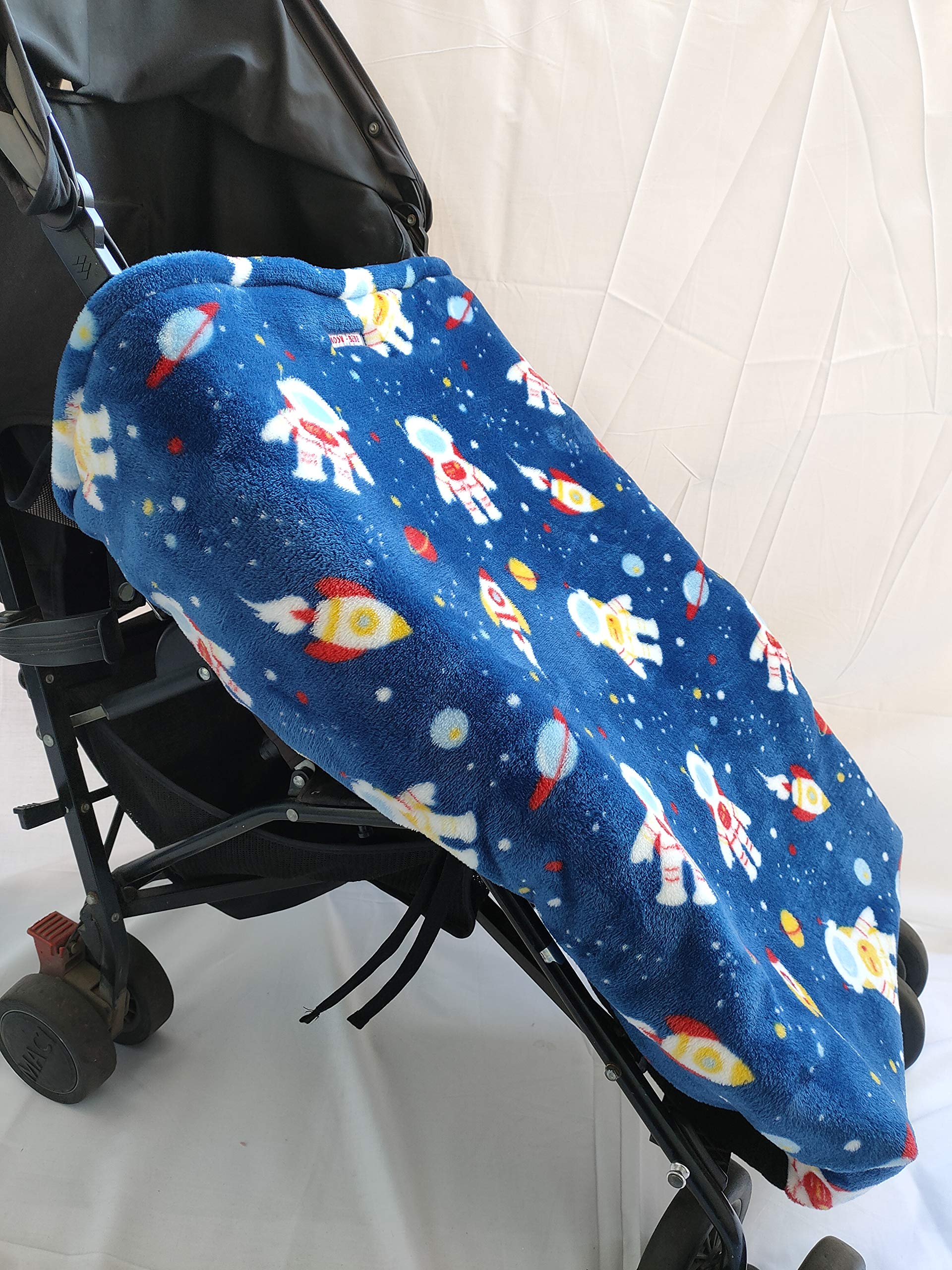 MOON-BEBE Manta Saco cubre pies Universal para Silla de Paseo y Cochecito y porta bebe (BLUE)