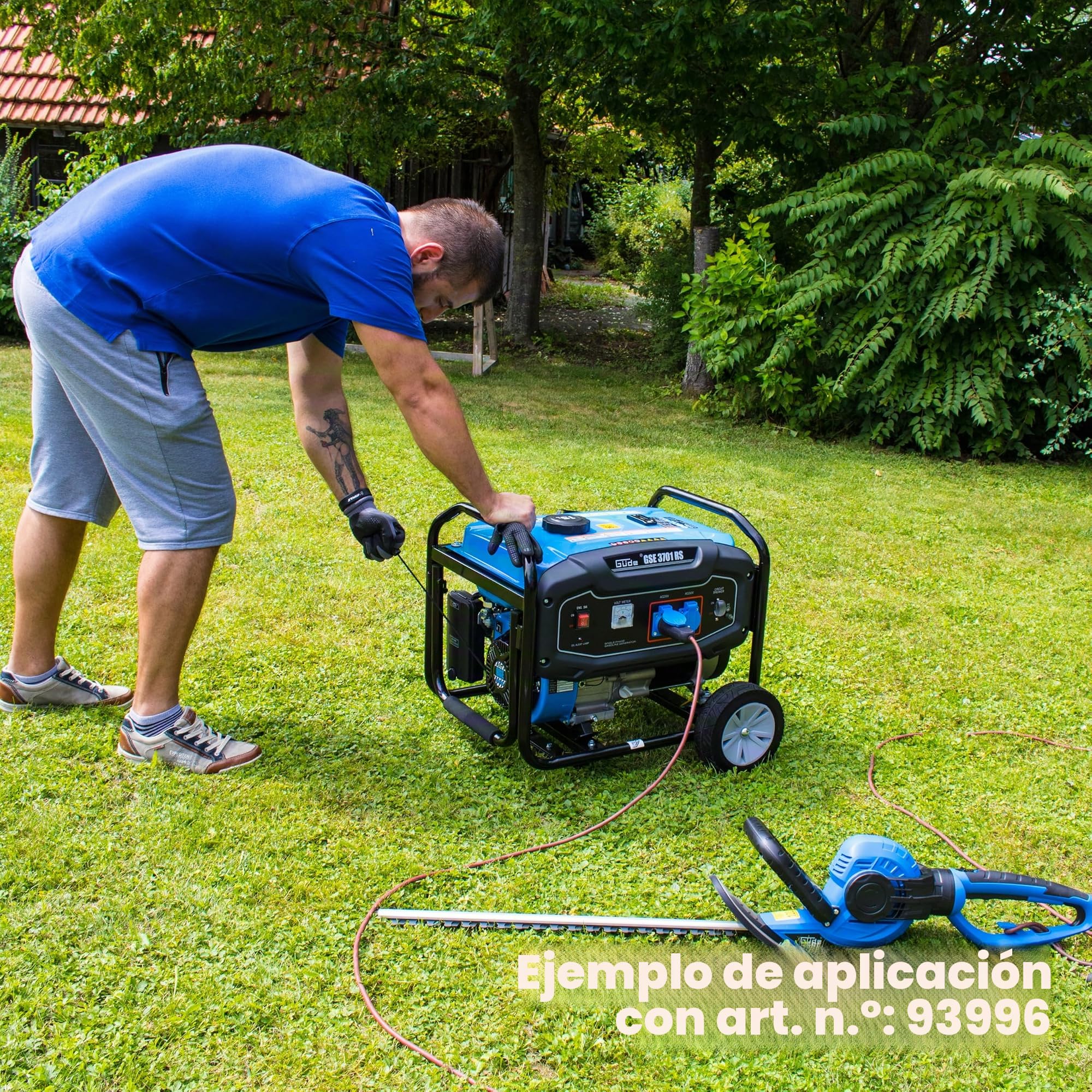 Güde Generador de corriente de gasolina GSE 3701 RS, Generadores Electricos