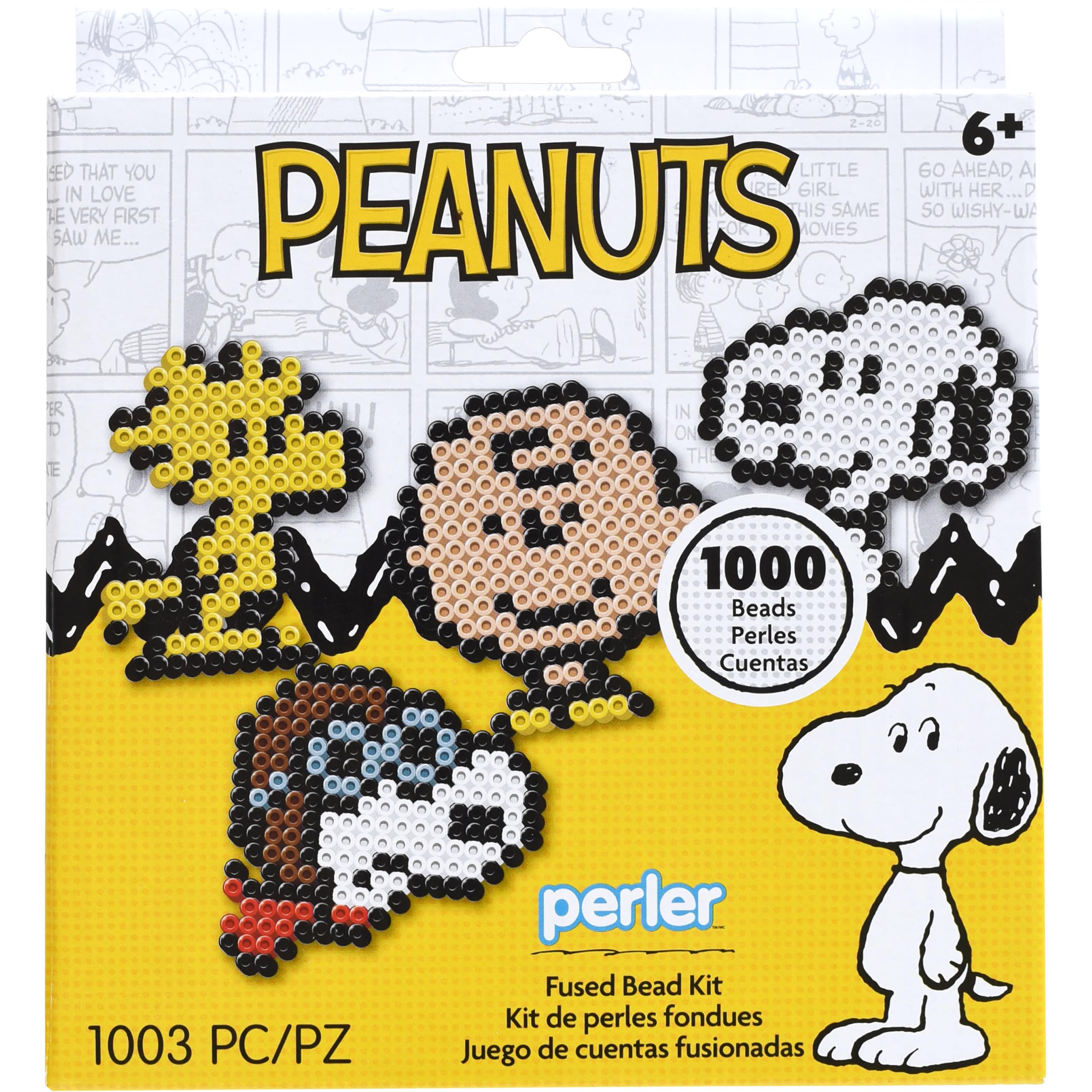 Cuentas para planchar de Peanuts Perler, ideales para tardes de manualidades en familia