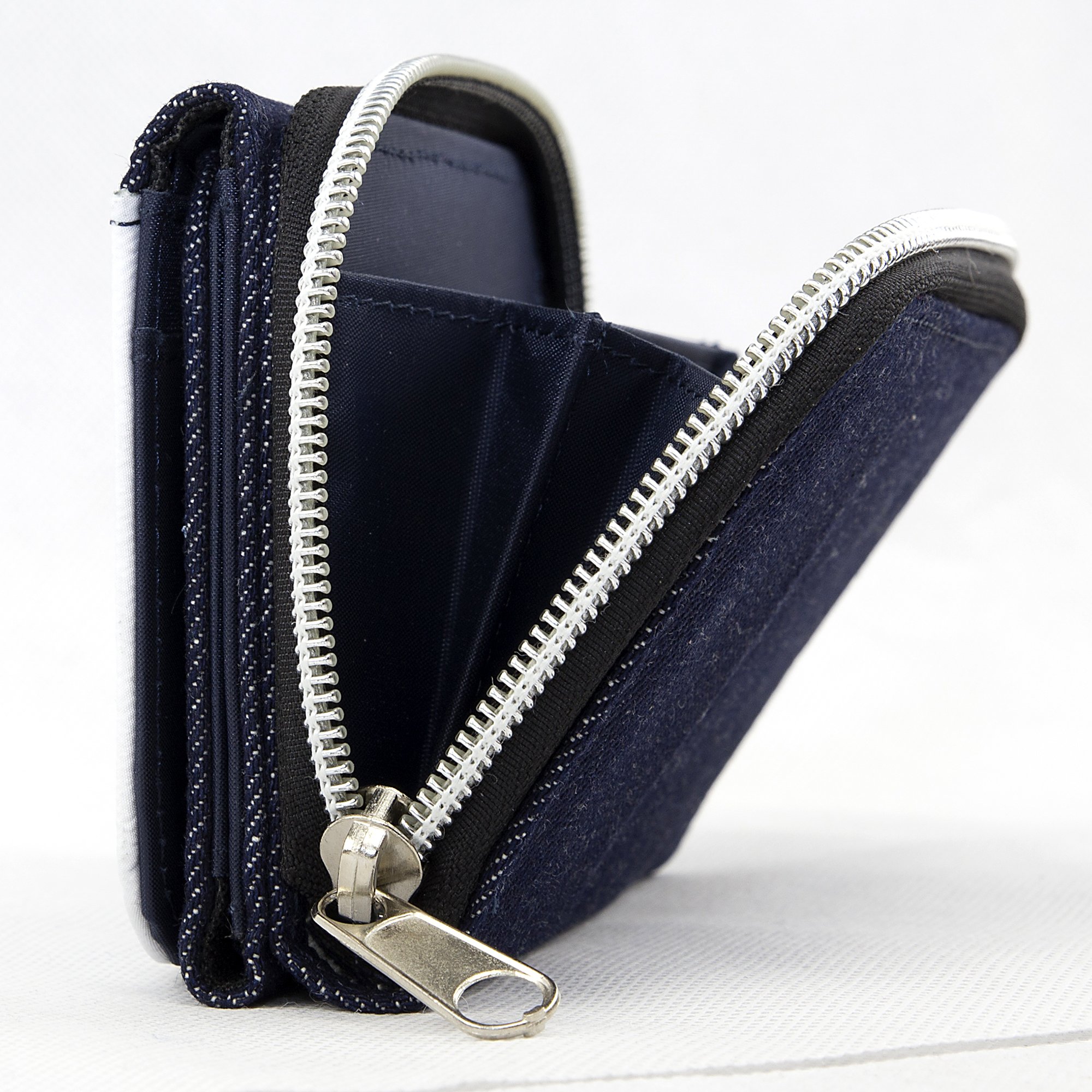 LolaPix Geldbörse mit Foto, personalisierte Geschenke, personalisierte Geldbörse, ähnliches Leder., Jeans, Klassisch