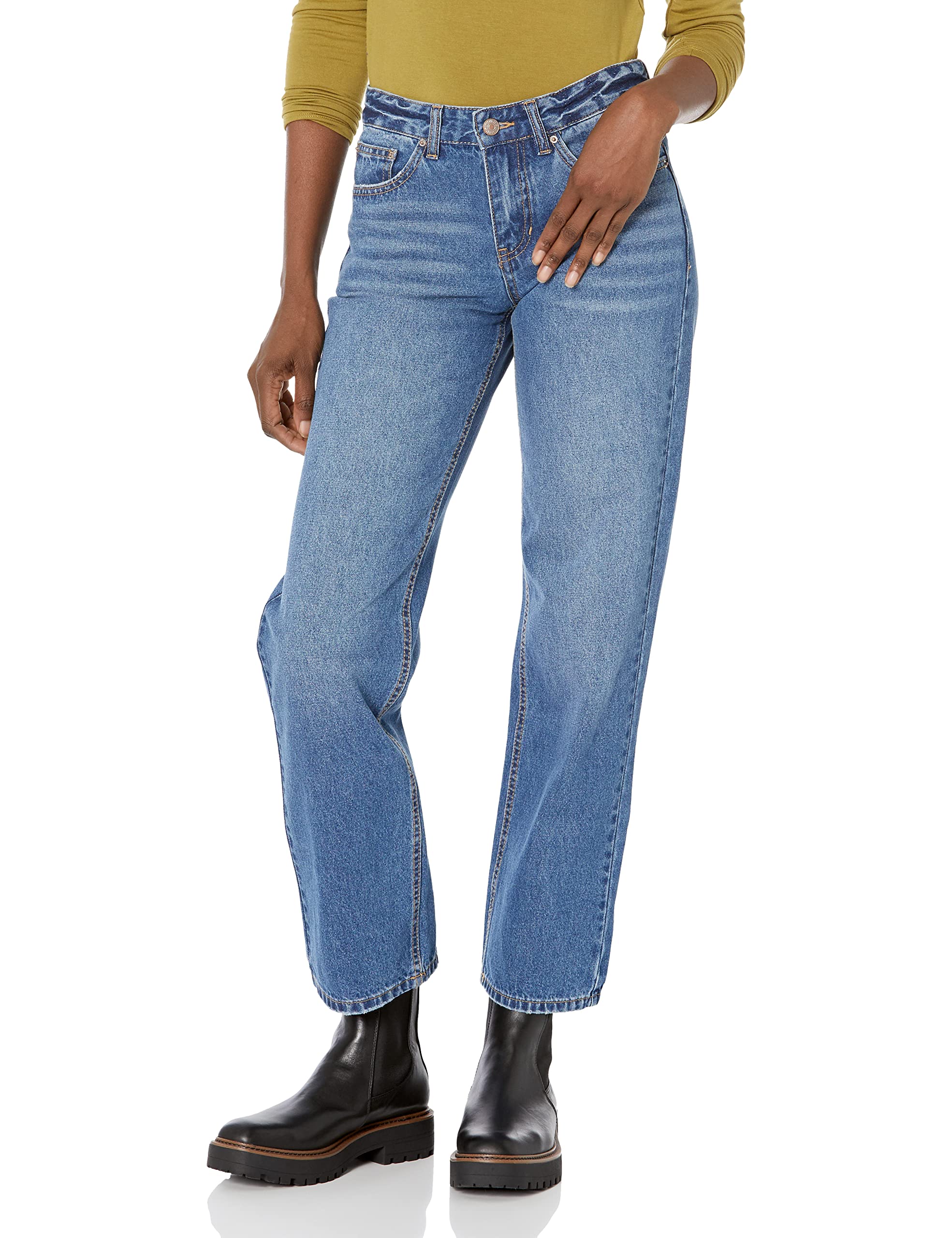 UNIONBAY Jeans de Pierna Recta de Tiro Bajo Mujer
