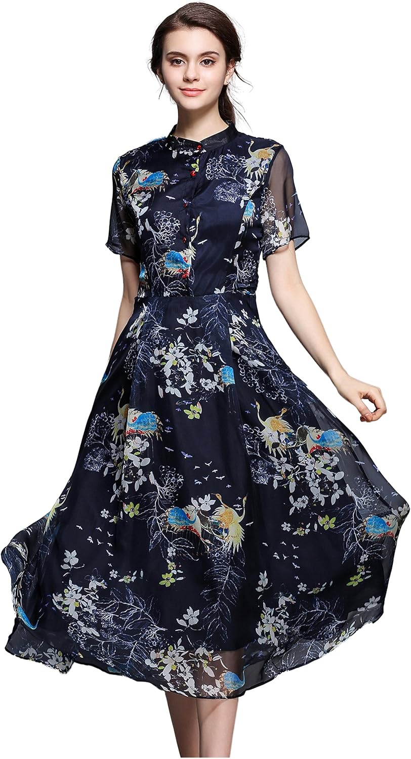 Shineflow 欧米風ドレス ブランド激安セール会場 プリントワンピース シフォンワンピース 花柄ワンピース おしゃれ マキシ ミモレ丈 ロングドレス Shineflow 欧米風ドレス ブランド激安セール会場 プリントワンピース シフォンワンピース 花柄ワンピース おしゃれ マキシ ミモレ丈 ロングドレス