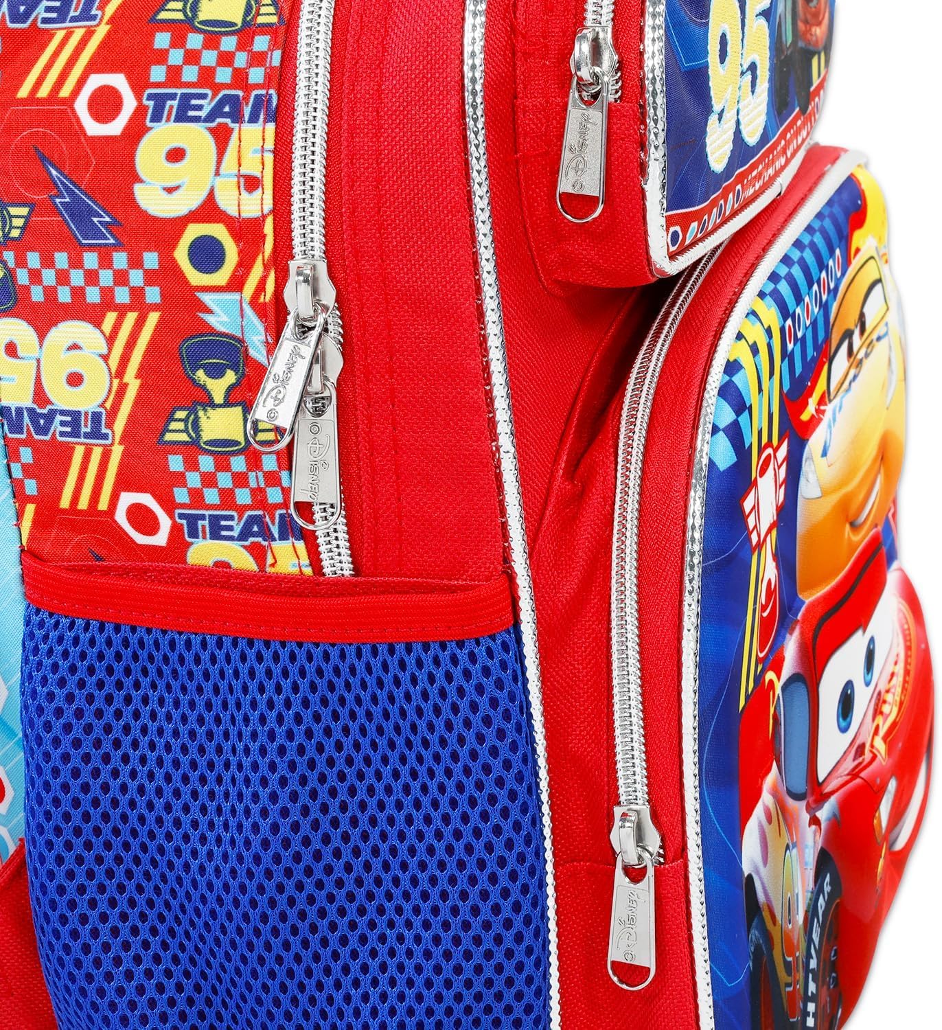 Disney Pixar Cars Mini Backpack for Kids - Bundle With Lightning McQueen 12" School Bag, Water Bottle, Stickers, More | Pixar Cars Travel Bag for Boys