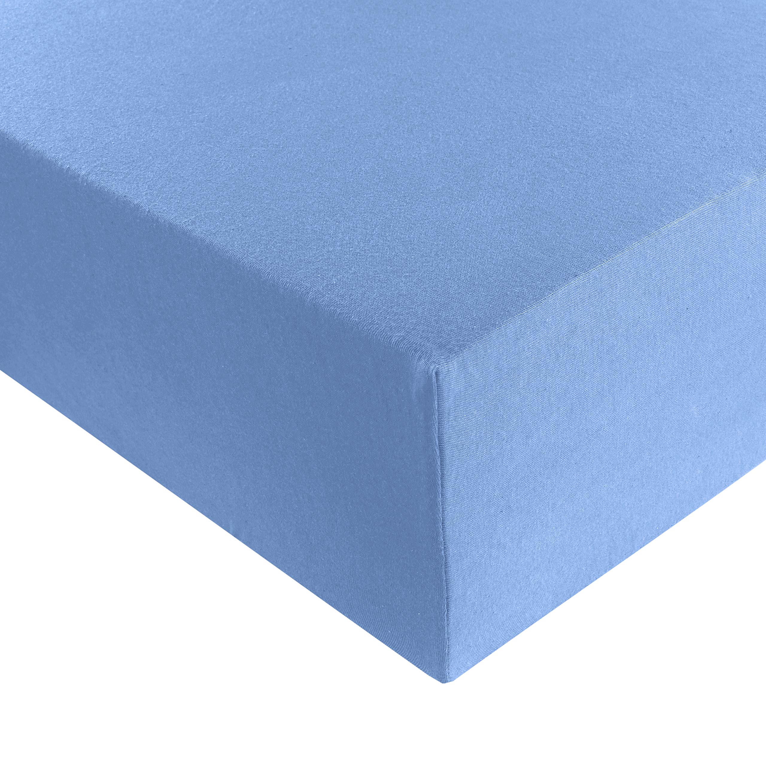Heim24h Hoeslaken, jersey bedlaken met een matrashoogte van 18 tot 30 cm, 100% katoen, hoogwaardig, elastisch, ademend en zacht, oranje, 140x200-160x200 cm