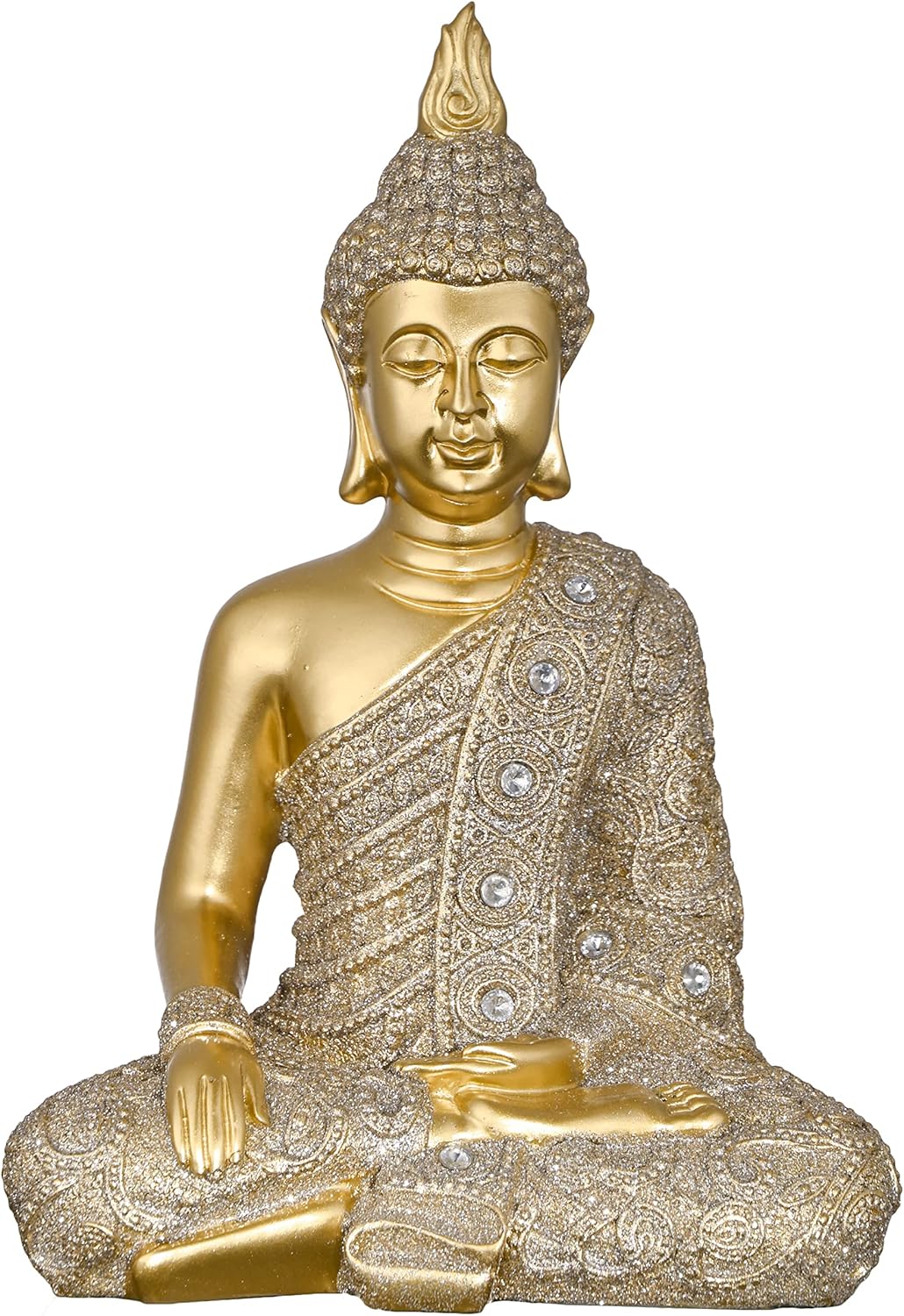 TERESA'S COLLECTIONS Meditierender Buddha Figur für Indoor/Outdoor