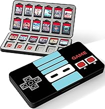Ayochan for Nintendo Switch Game Case Boys Teens Card Cartridge Box Classic Black Game Storage with 24 Game Card Slots and 24 Micro SD Card Slots for Nintendo Switch/ Lite/ OLED Game Holder
