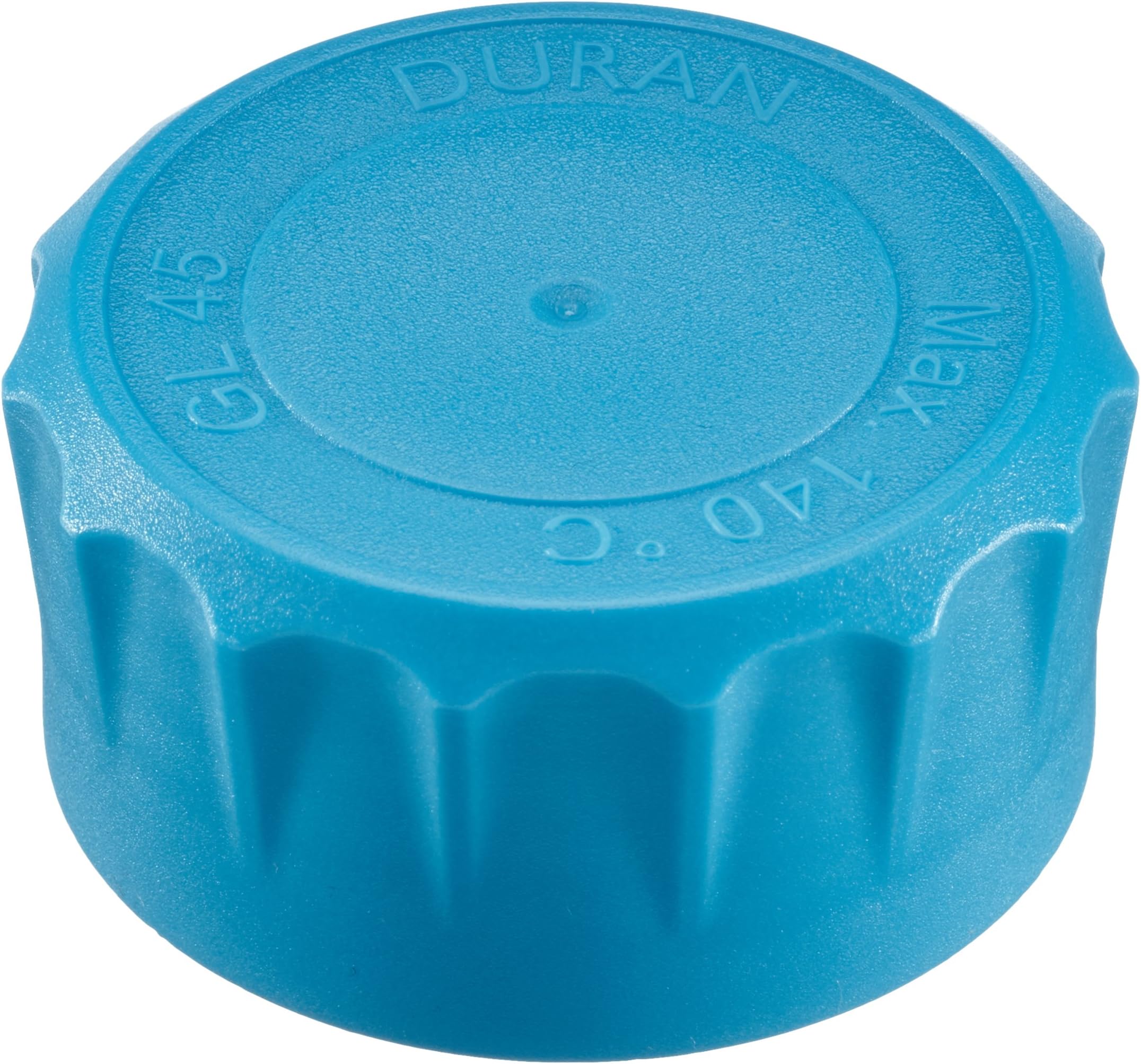 Youtility Screw Cap GL 45, Cyan Polypropylene, with Ergonomic Shape F/DURAN Laboratory Glass Bottles with DIN Thread