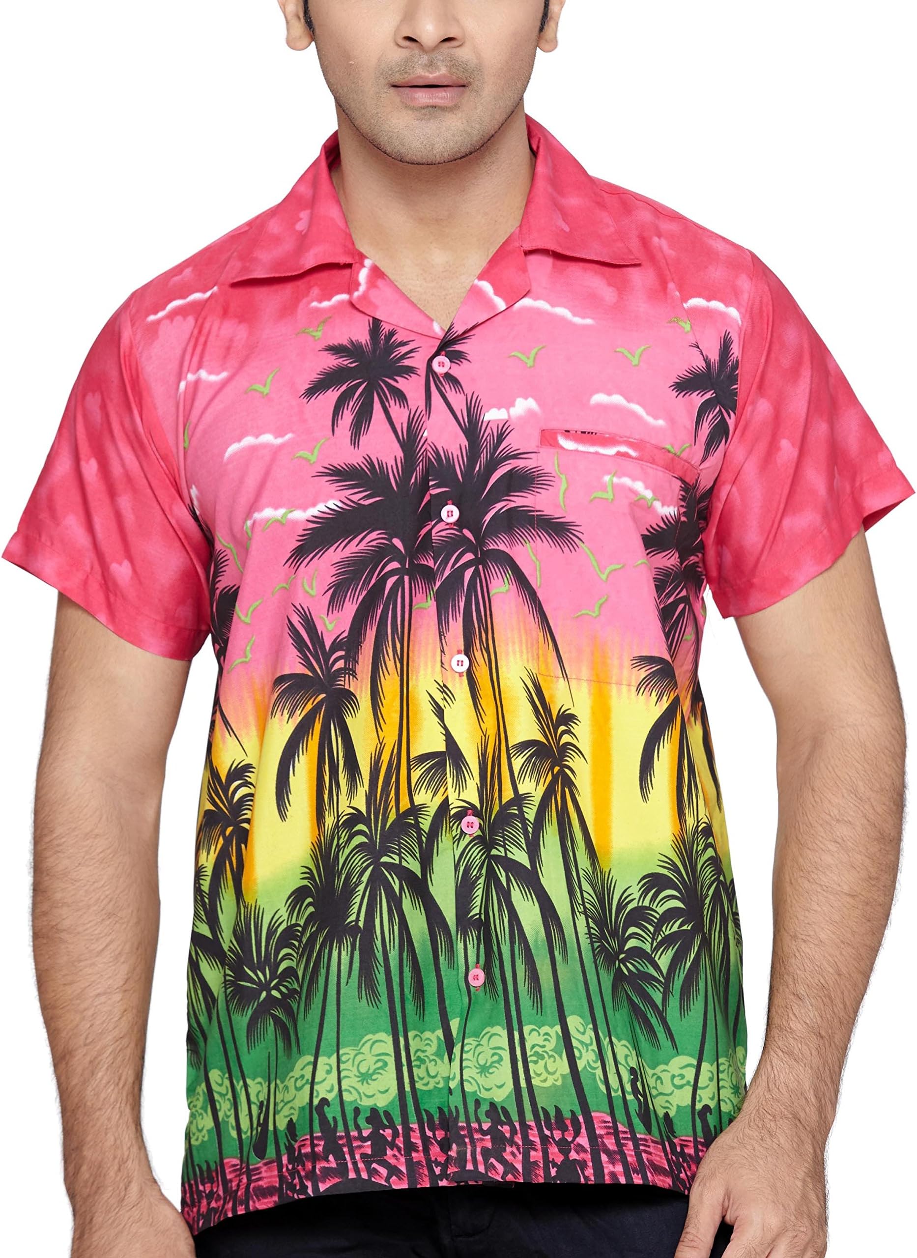 SWEET NECTAR Men's Regular Fit Classic Short Sleeve Casual Christmas Xmas Shirt XXL