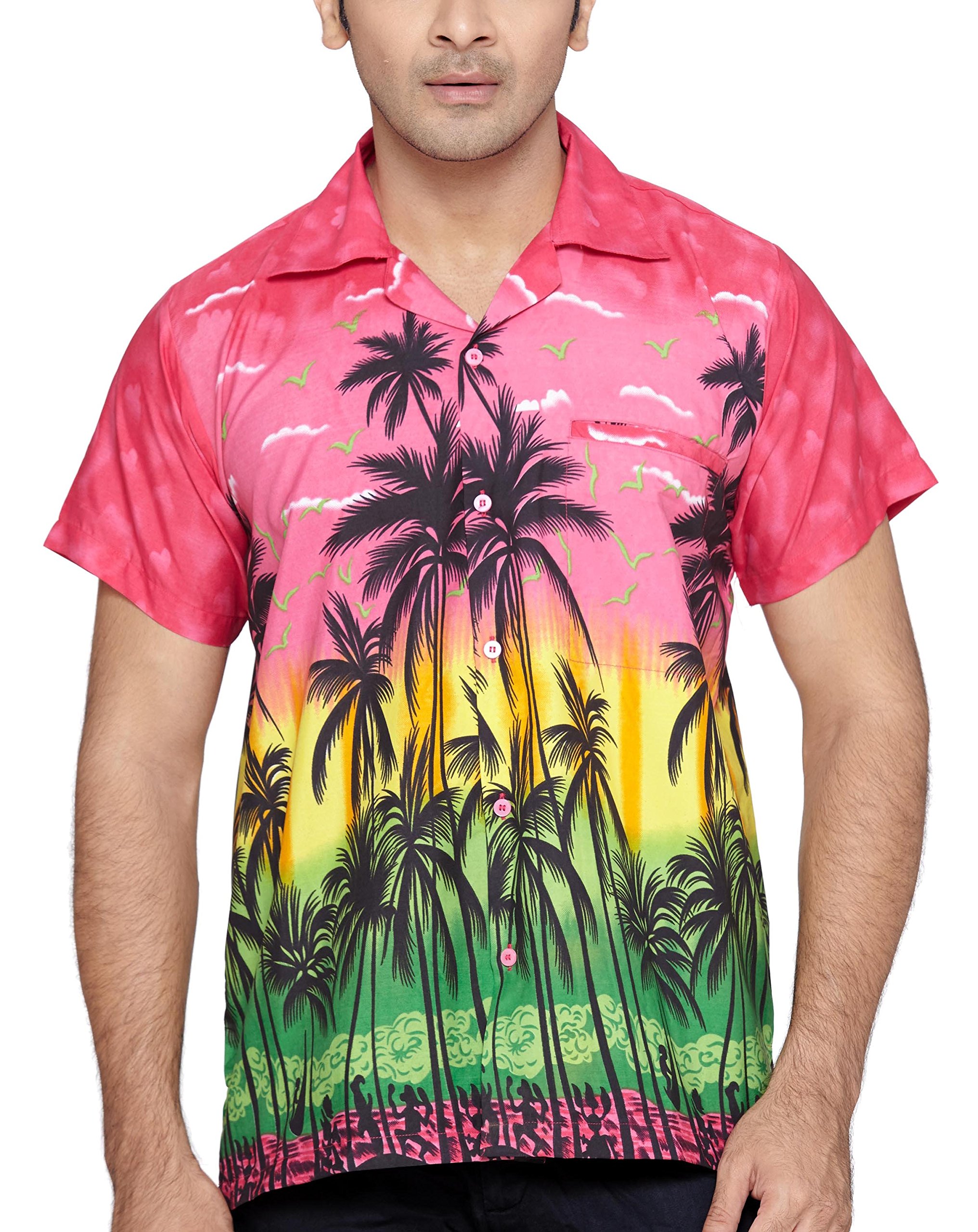 SWEET NECTAR Men's Regular Fit Classic Short Sleeve Casual Christmas Xmas Shirt XXL