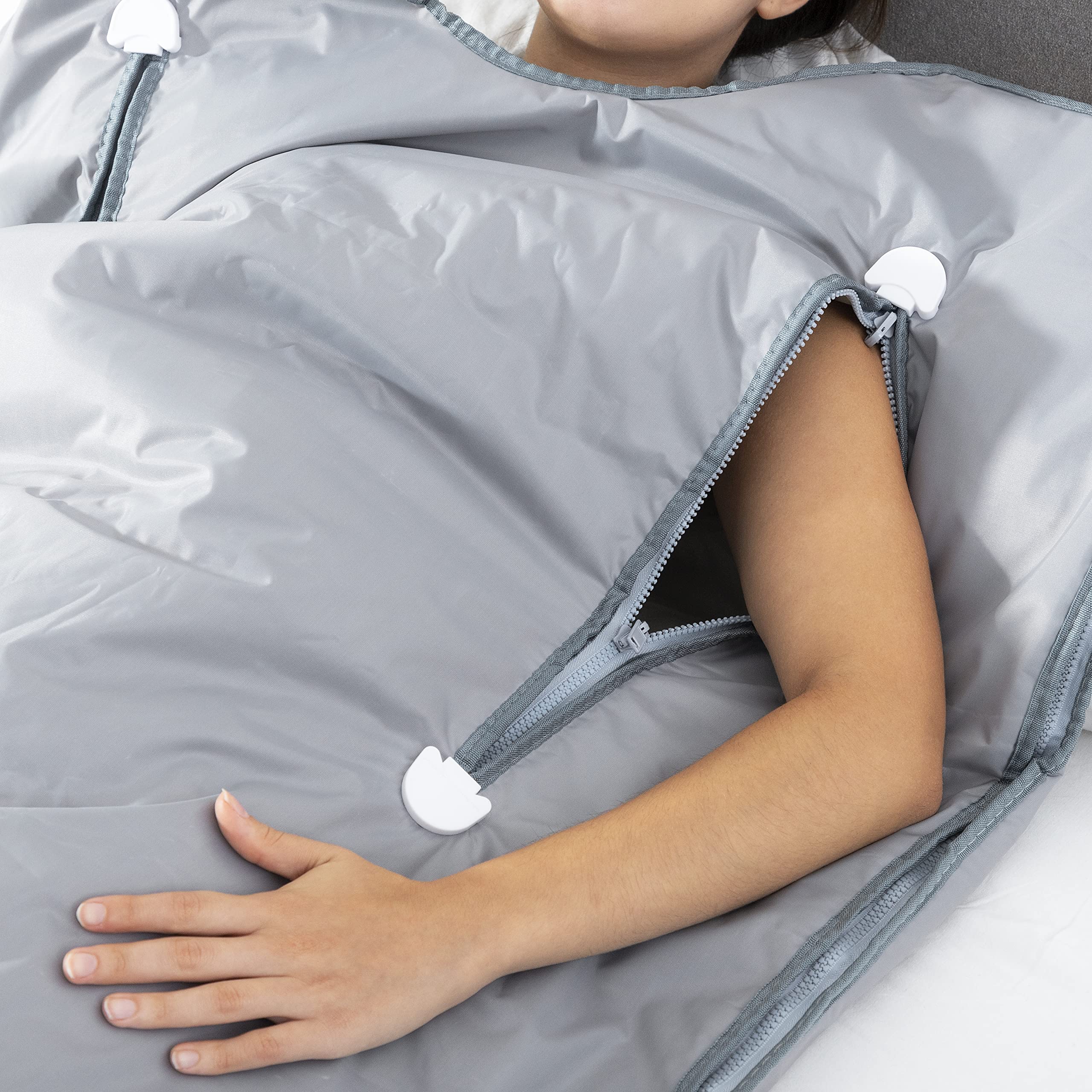 InnovaGoods® Manta Electrica, Manta Electrica Sauna de Calor Infrarrojo, Manta termica Apta para Todo el Cuerpo, Manta Sauna de Calor infrarrojo Potencia la eliminación de Grasas y toxinas.
