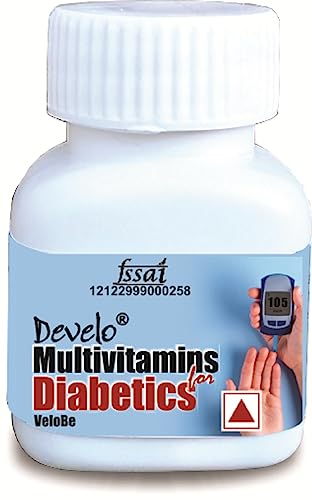Develo Diabetic Multivitamin supplement for Diabetes care for Diabetic Men & women, pack of 1 – 30 capsules