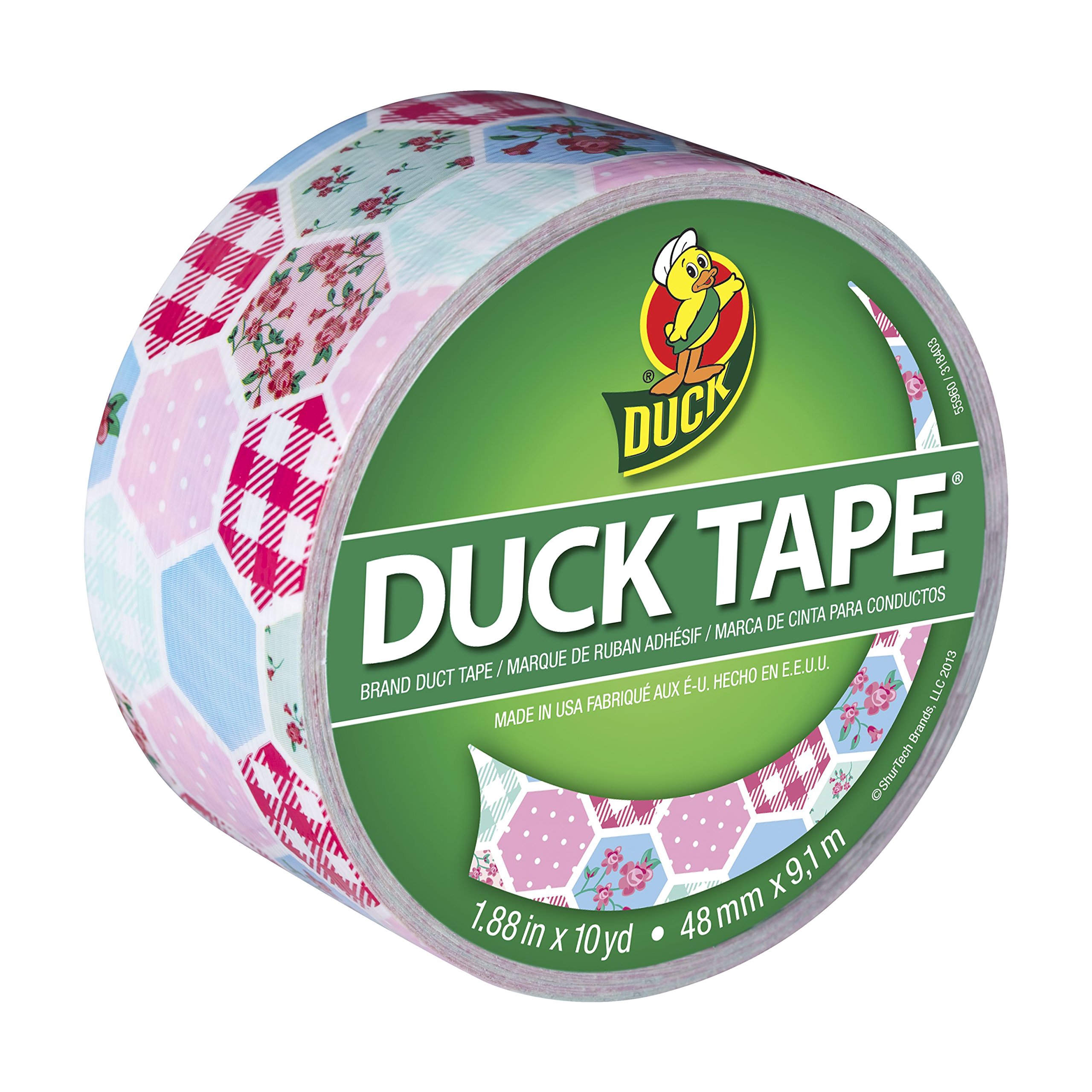 Duck Brand 283043 Printed Duct Tape, Prairie Patchwork, 1.88 Inches x 10 Yards, Single Roll