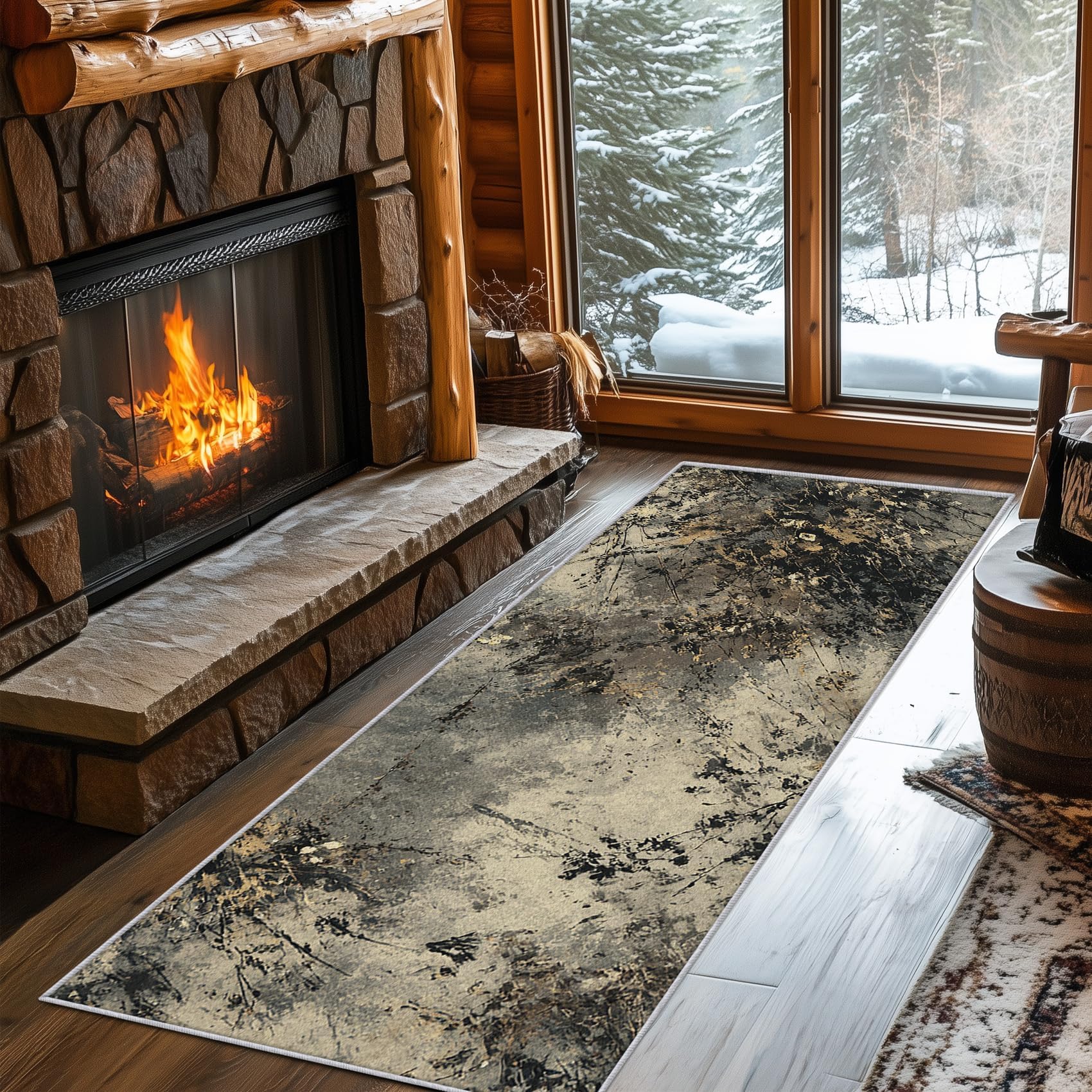 Tapis antidérapant extra fin lavable pour sécuriser le couloir
