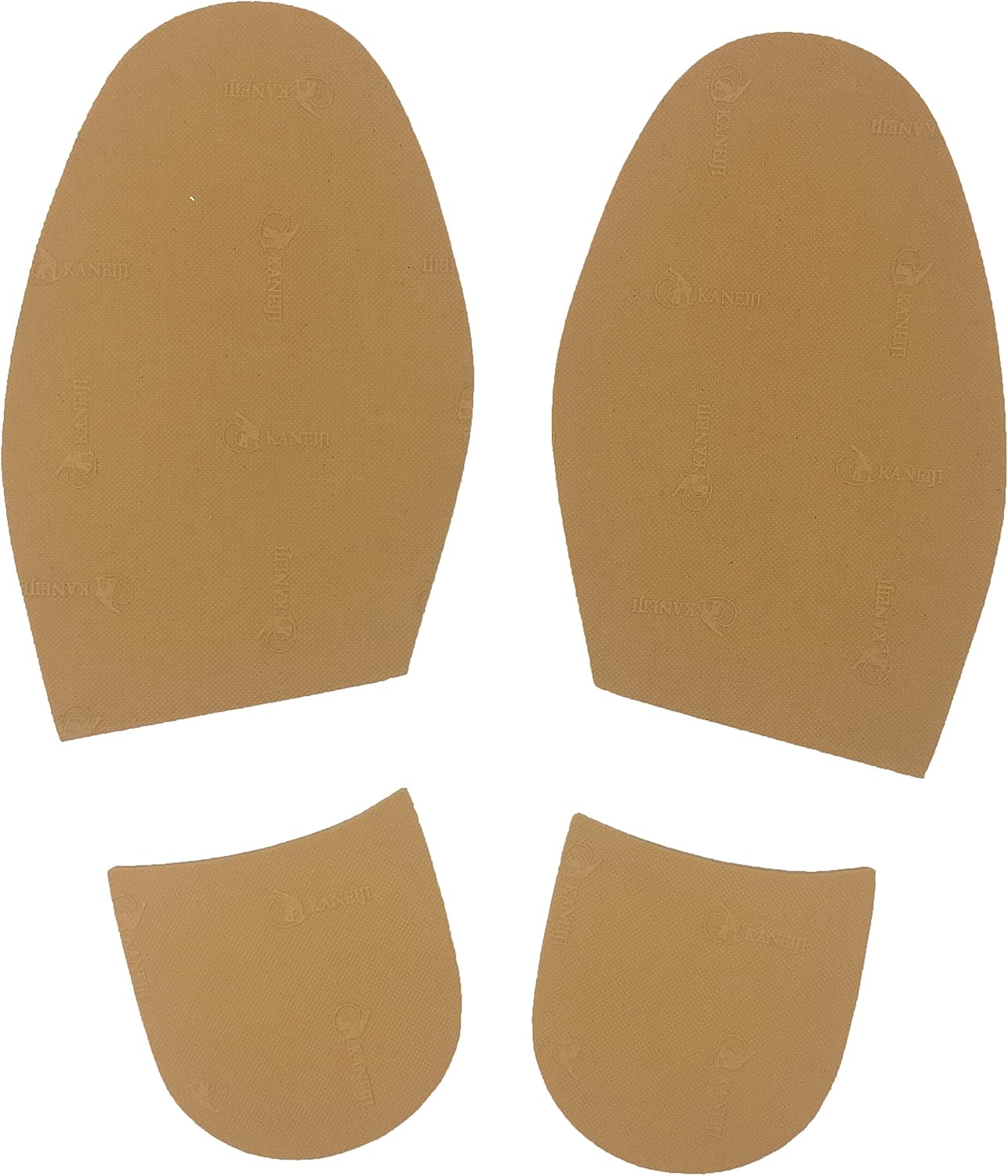 Shoe Repair Replacement Rubber Heels and Half Sole (Black)