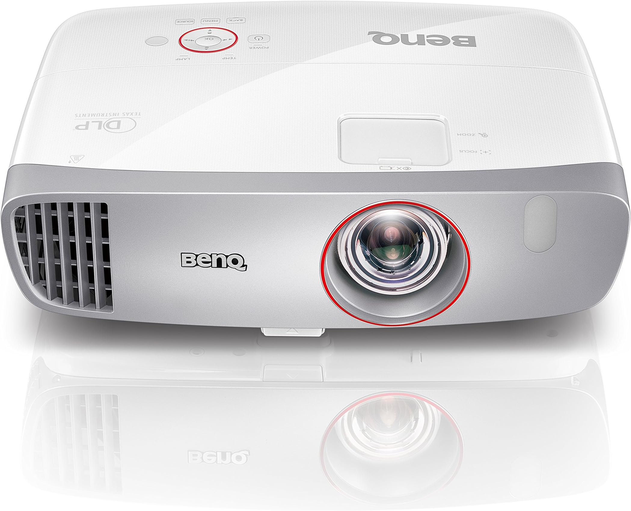 BenQW1210ST 1080p Video Gaming CineHome Projector, Short Throw, 2200 ANSI Lumens, Low Input Lag, Game Mode, HDMI - Grey