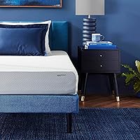 Vista 21 de Yaxa Basics Colchón de espuma viscoelástica, sensación suave y mullida, 6 pulgadas, individual, blanco/gris