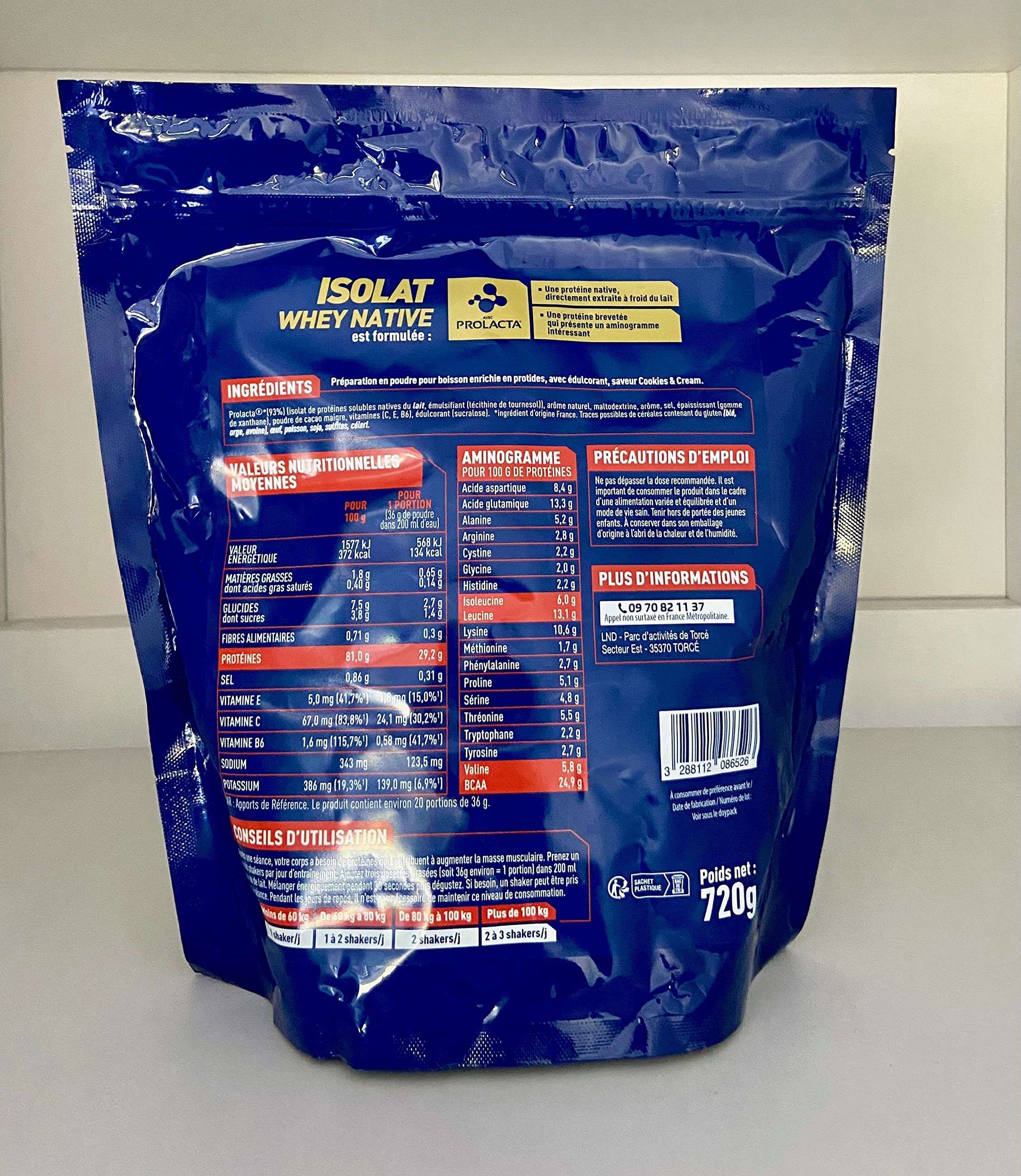 APURNA/Force/Isolat Native/Cookies & Cream/Doypack 720g