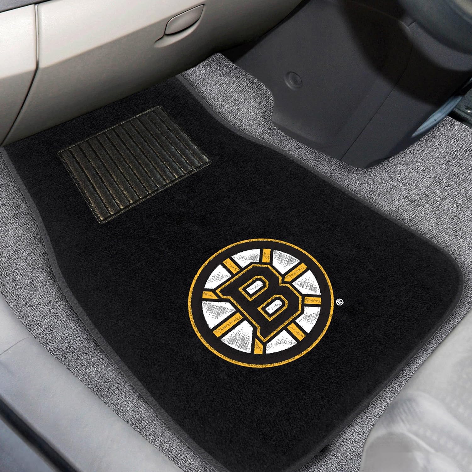 FANMATS NHL Unisex-Adult 2-Piece Embroidered Team Logo Car Mat Set