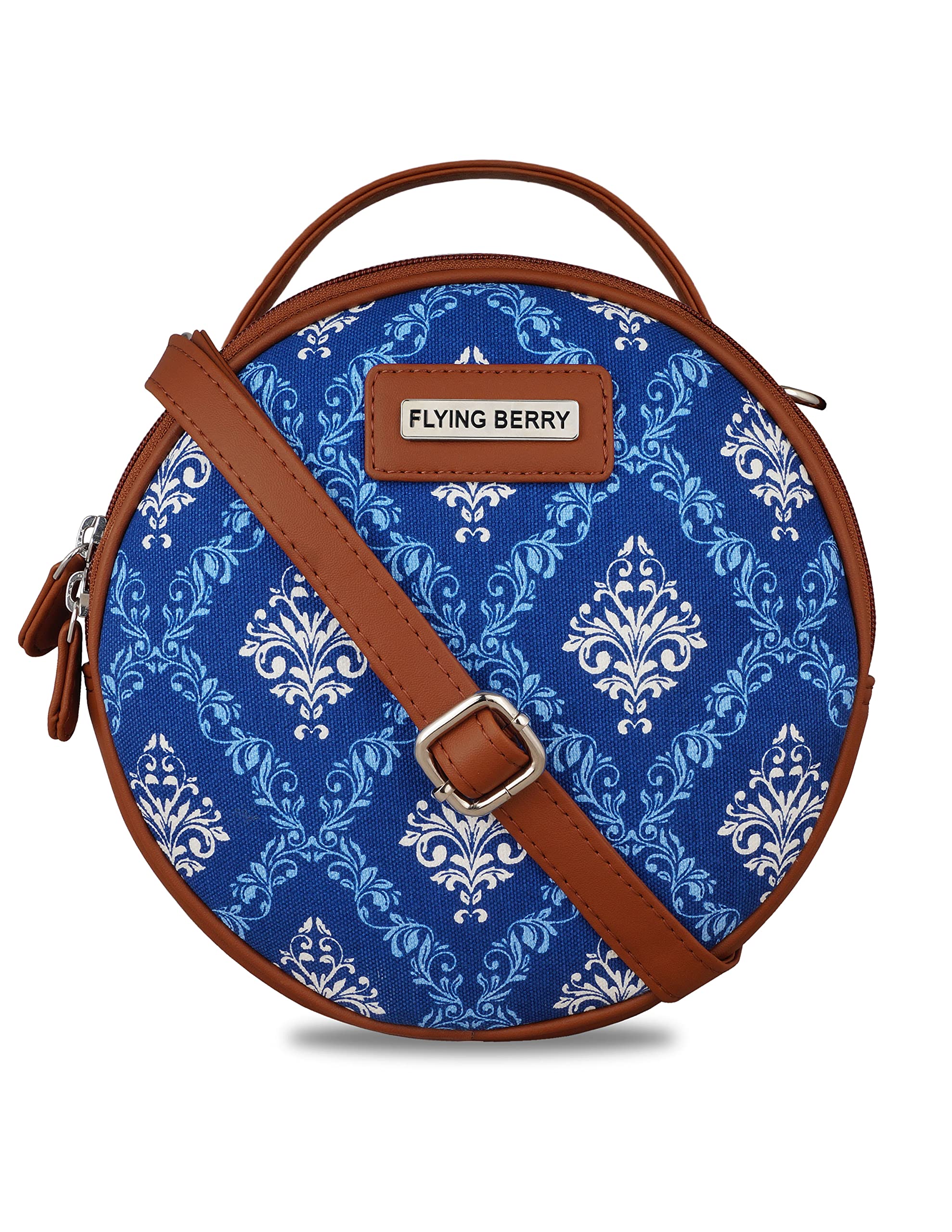 FLYING BERRY Womens Vegan leather Sling bag (BLUE3) (B0C58M376D) Amazon Price History, Amazon Price Tracker