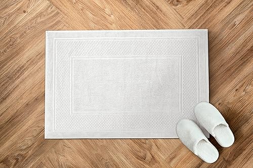 Miniatura 7 de Avalon Towels Tapetes de baño para baño, absorbentes, de secado rápido, tapetes de baño 100% algodón, suaves, tapetes de baño blancos, absorbentes,