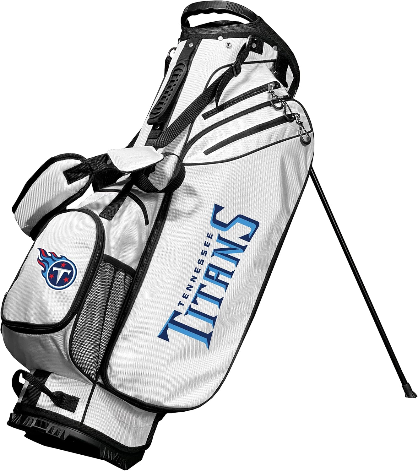 Team Golf NFL Birdie Stand Golf Bag, Lightweight, 14-Way Club Divider, Spring Action Stand, Insulated Cooler Pocket, Hook-and-Loop Fastener Glove and Umbrella Holder & Padded Handles